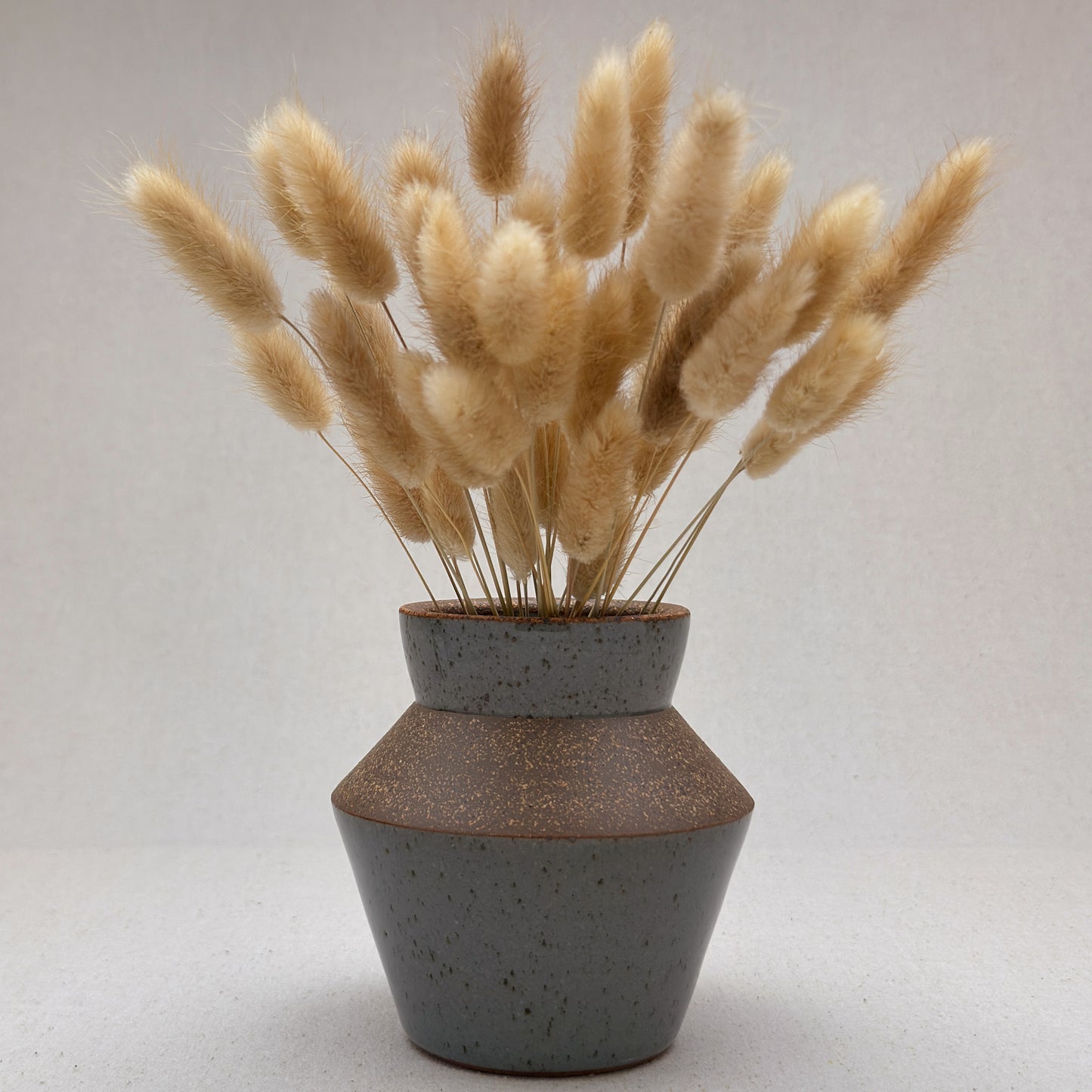 Small-Medium Speckled Blue Angular Vase