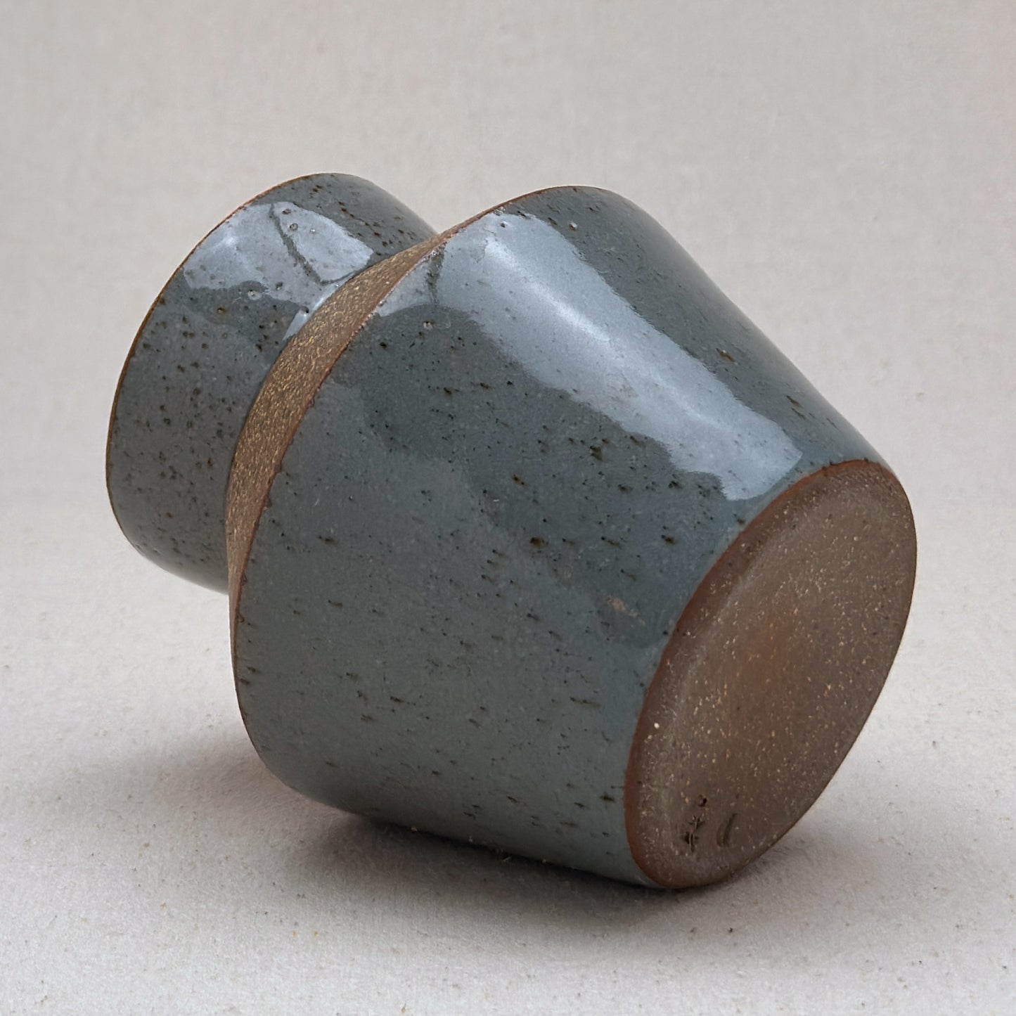 Small-Medium Speckled Blue Angular Vase
