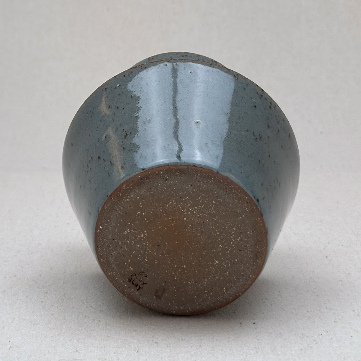 Small-Medium Speckled Blue Angular Vase