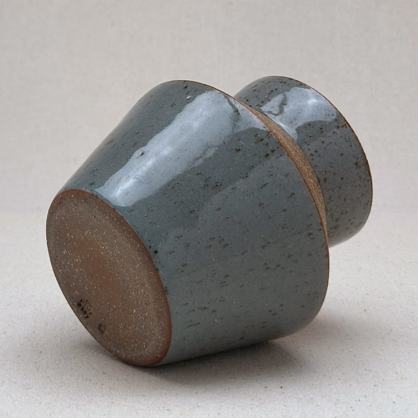 Small-Medium Speckled Blue Angular Vase