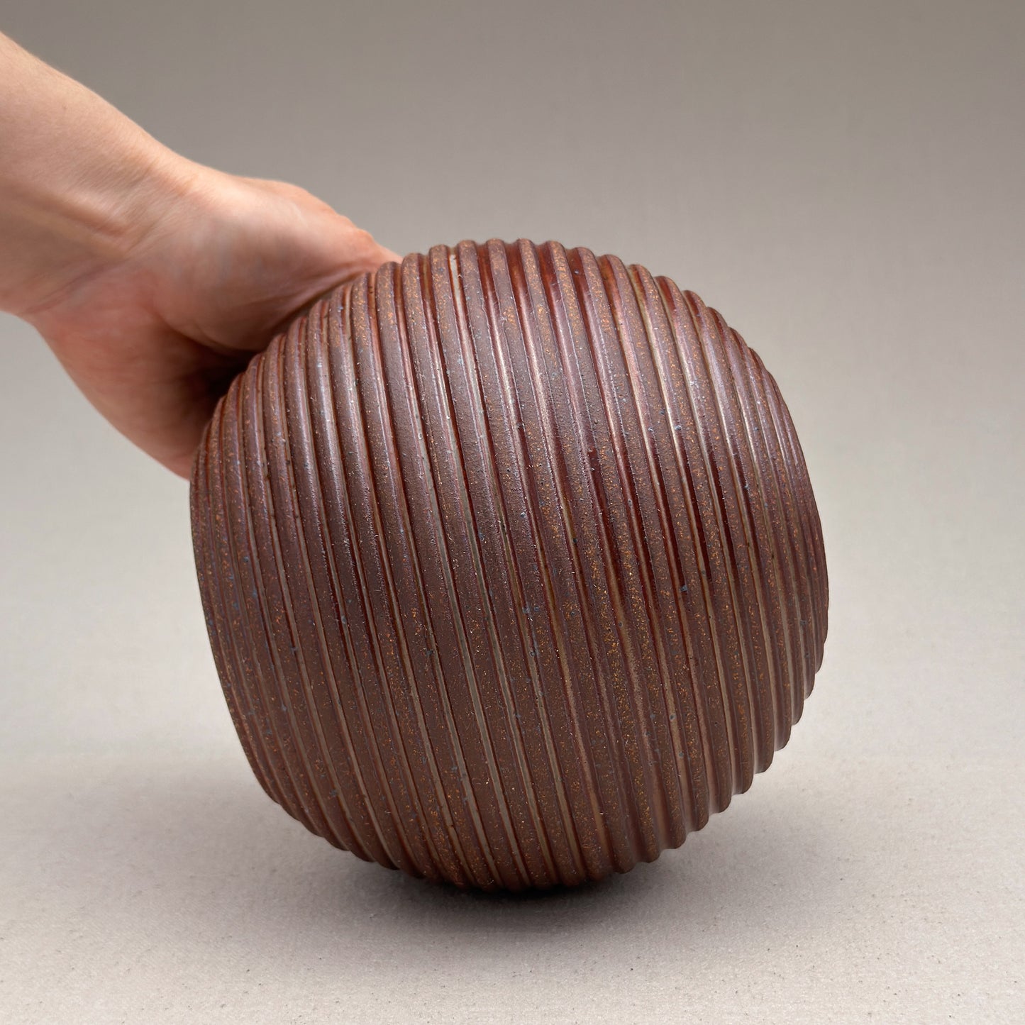 Medium Shino Stripe Round Vase