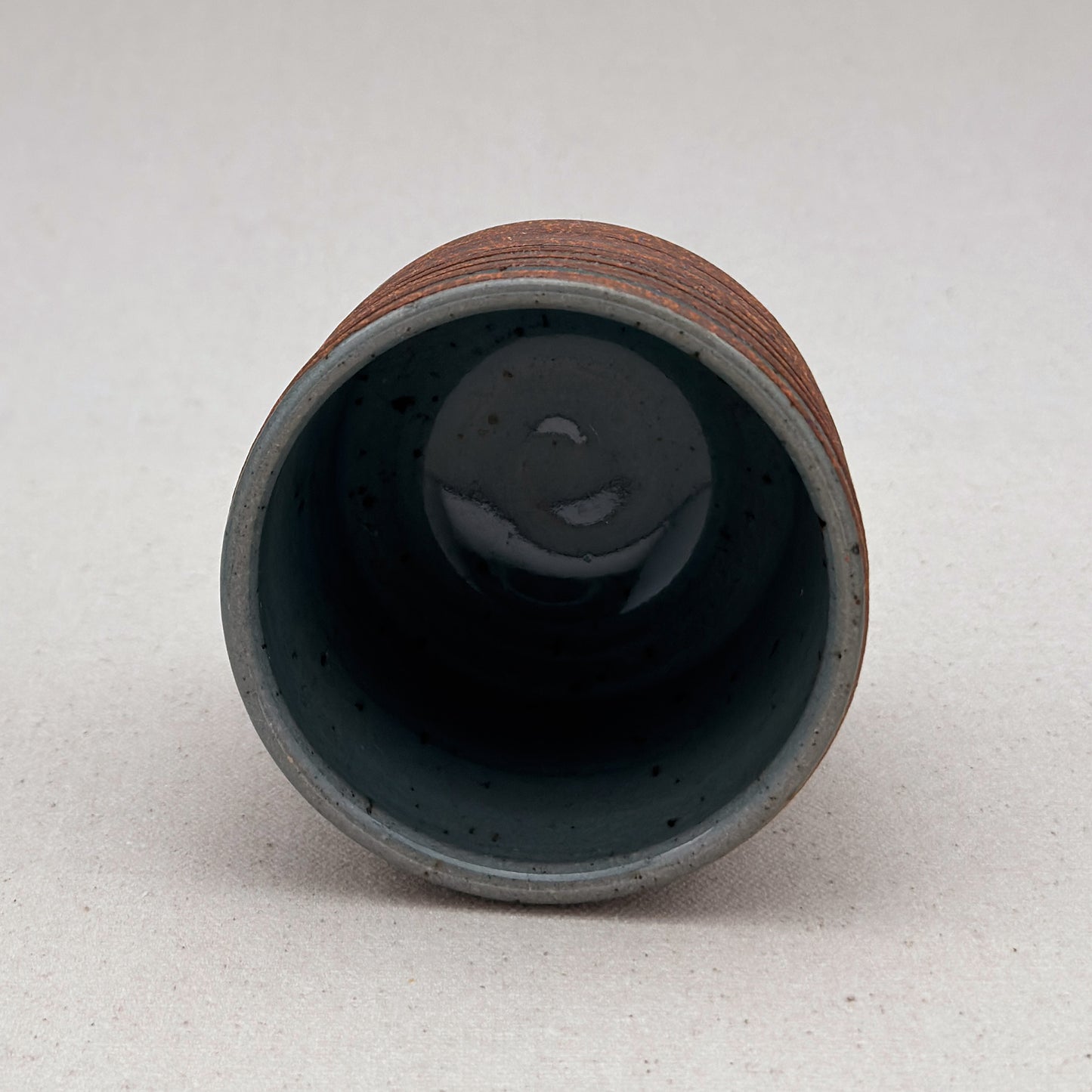 Blue Striped Ceramic Cup