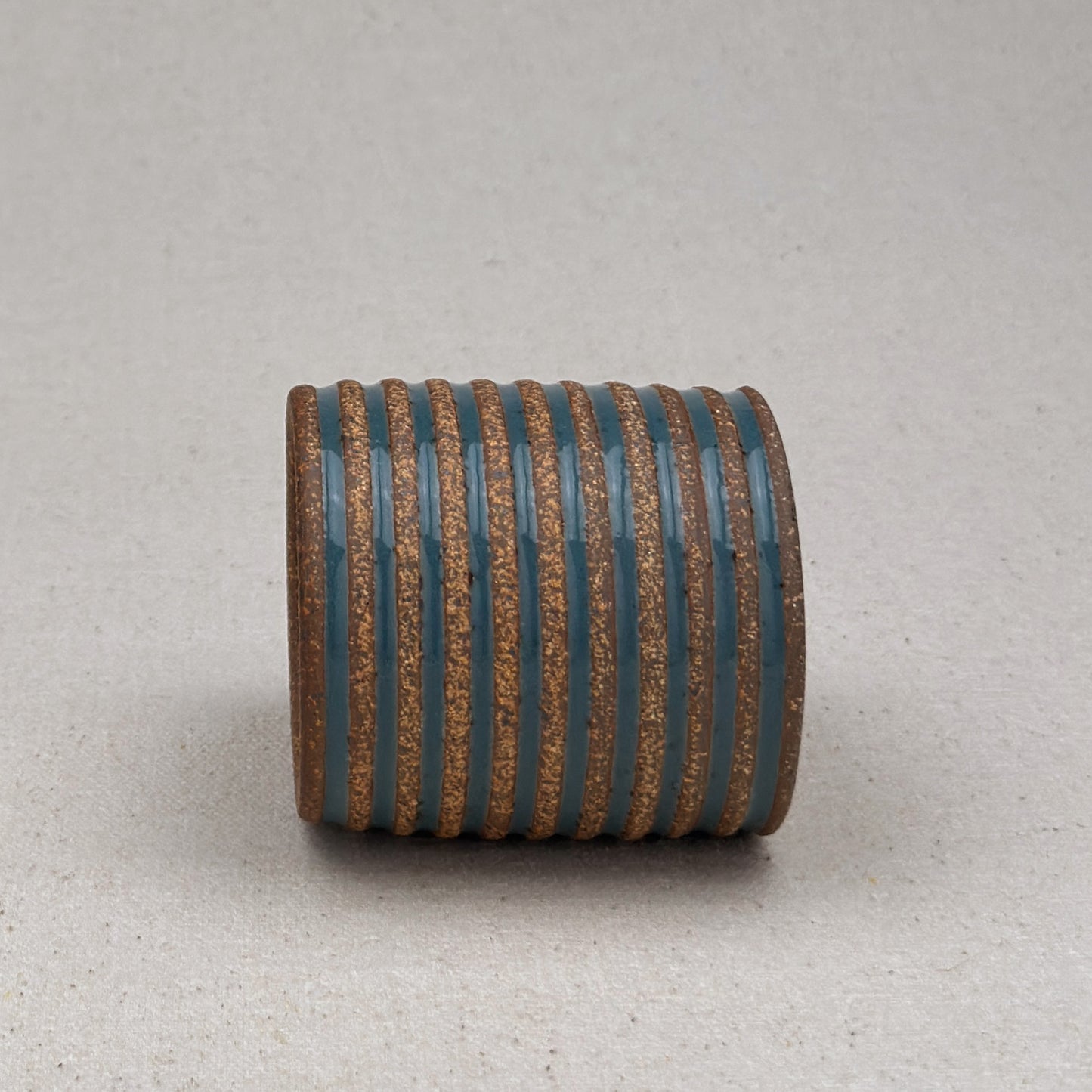 Extra Small Blue Stripe Cylinder Planter