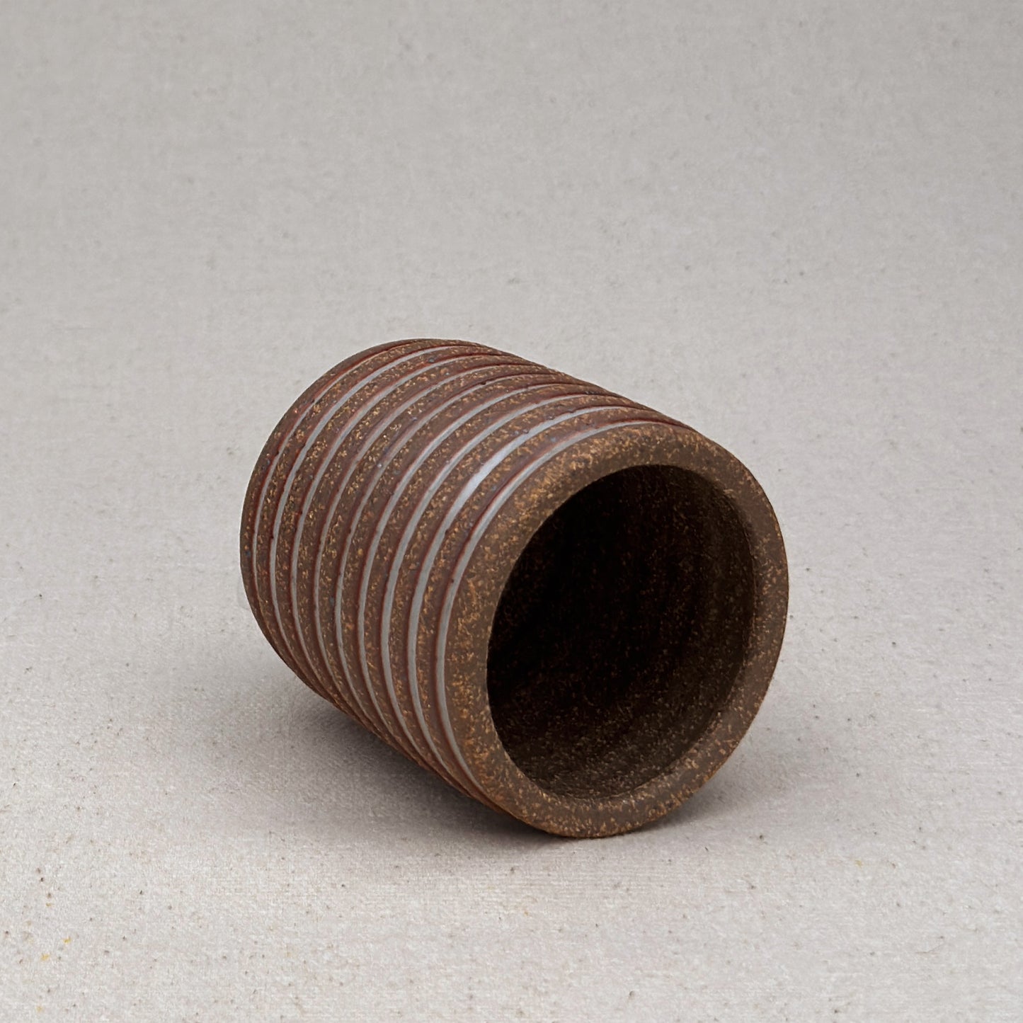 Extra Small Shino Stripe Cylinder Planter