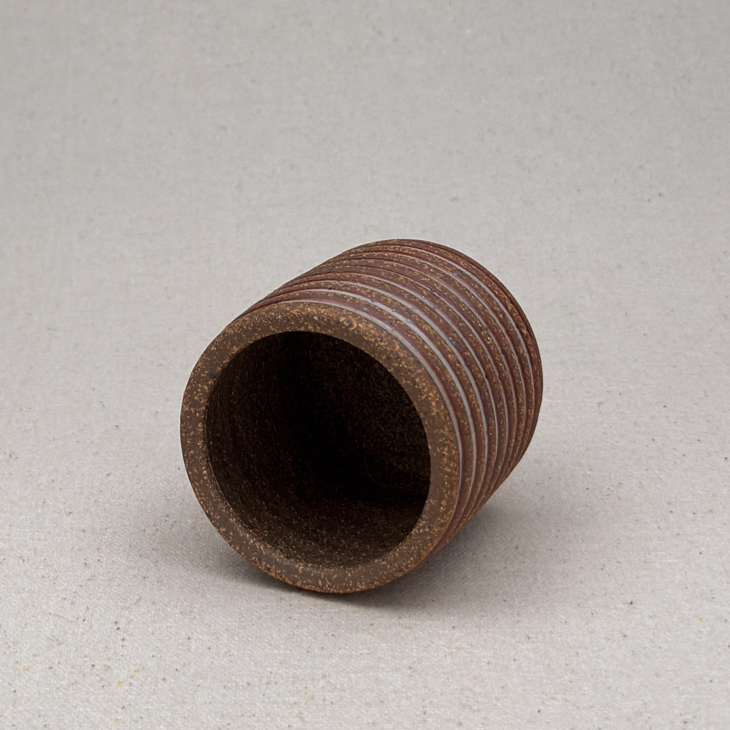 Extra Small Shino Stripe Cylinder Planter