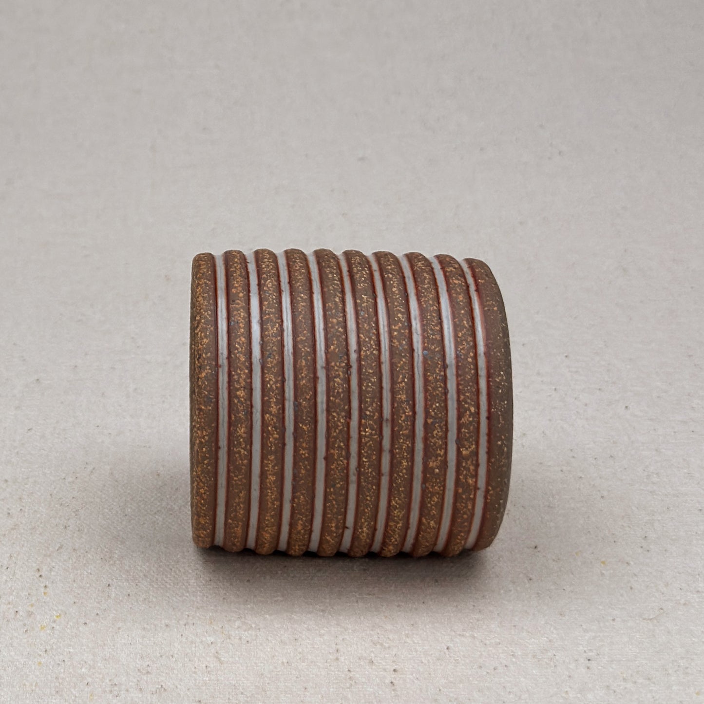 Extra Small Shino Stripe Cylinder Planter