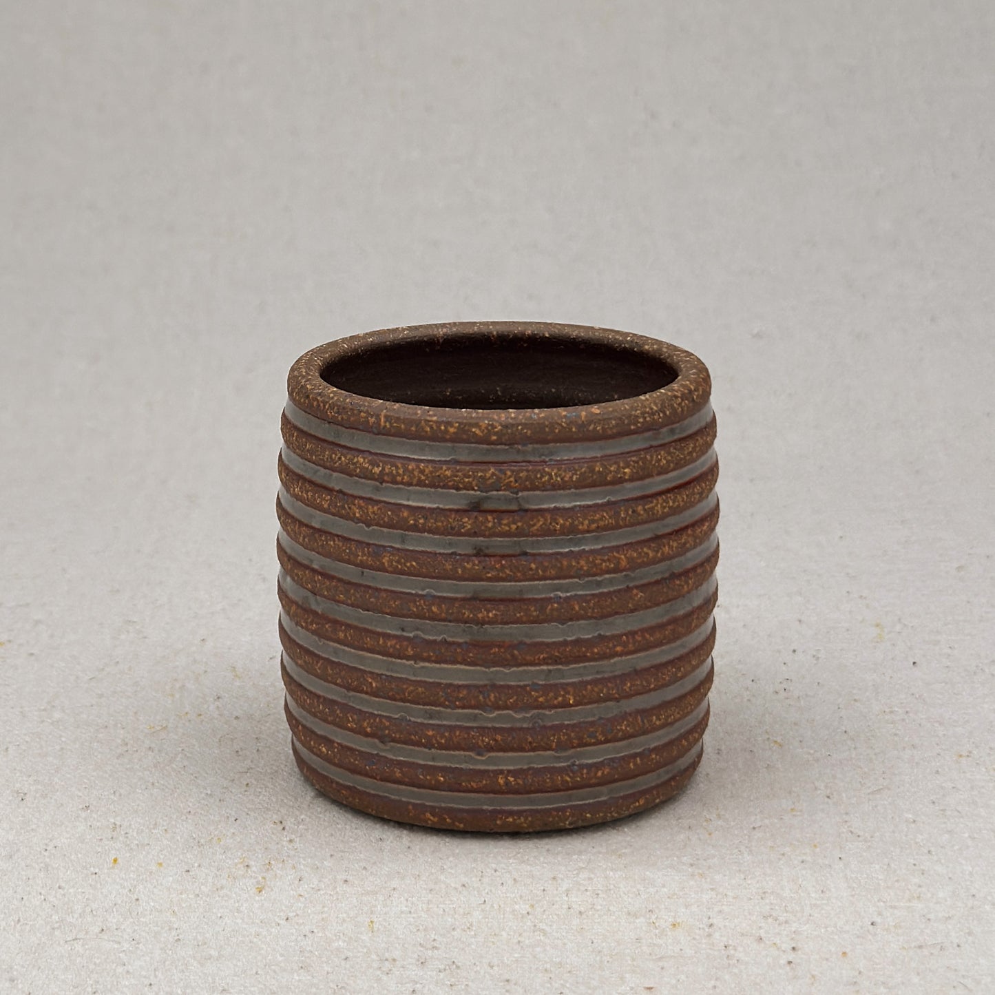 Extra Small Shino Stripe Cylinder Planter