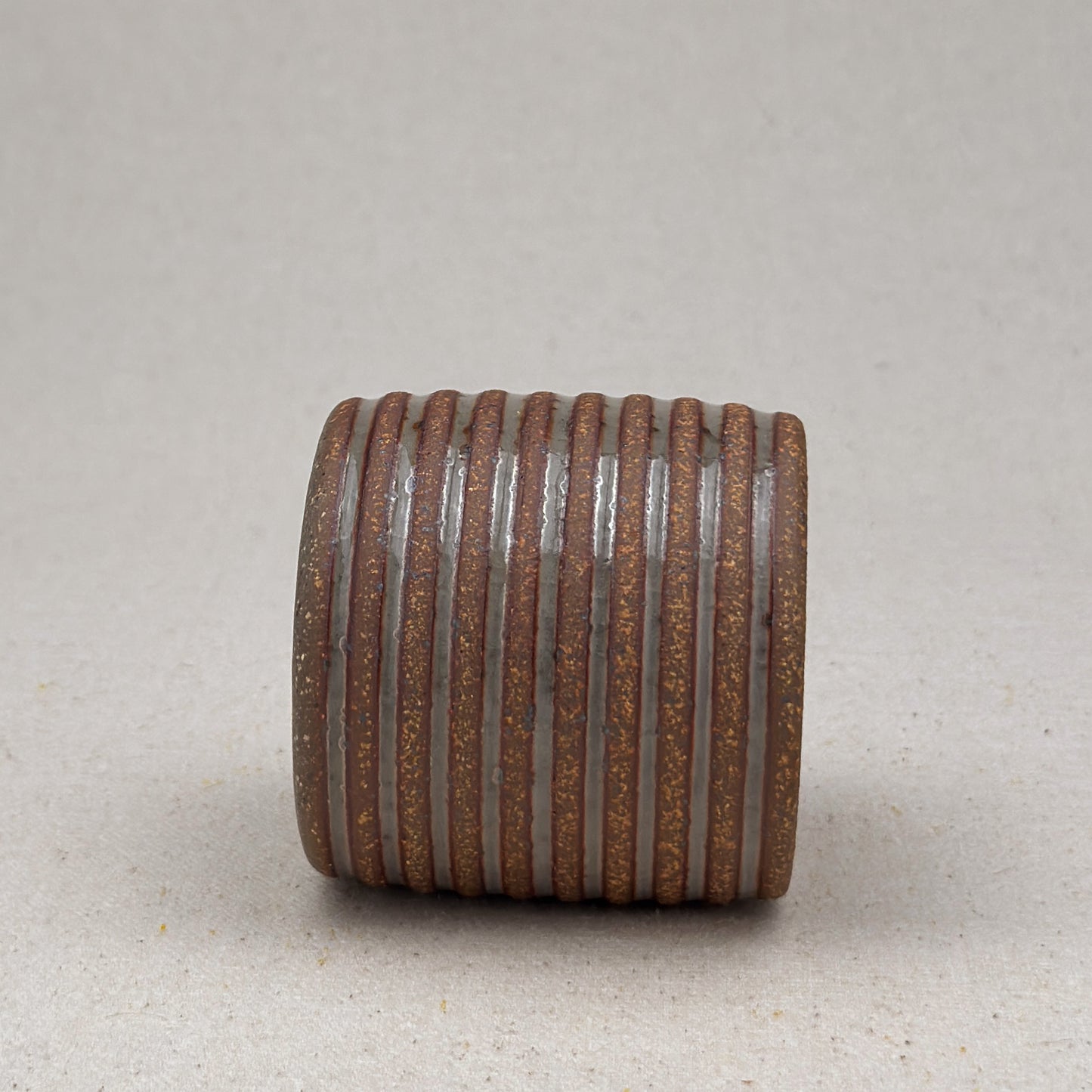Extra Small Shino Stripe Cylinder Planter