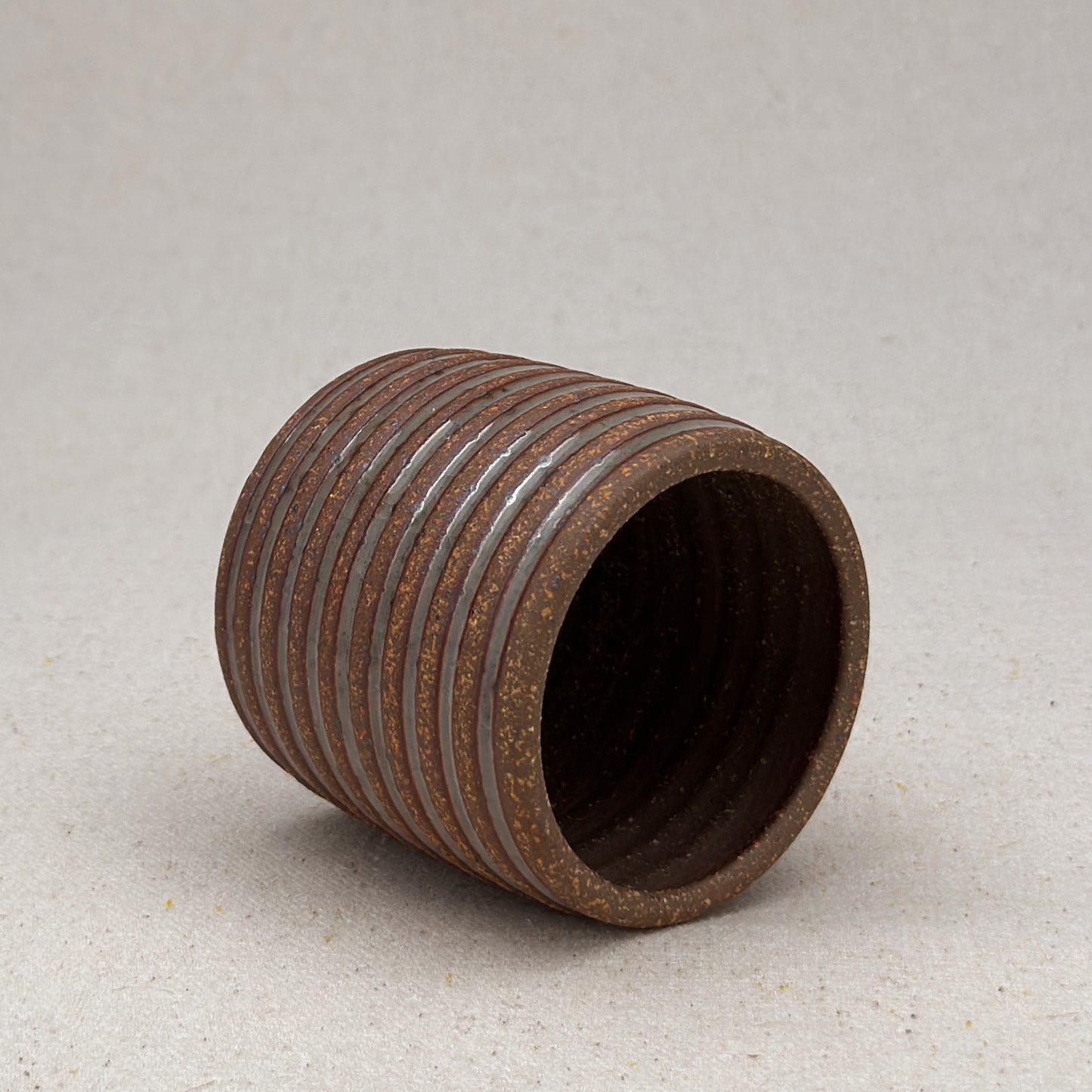 Extra Small Shino Stripe Cylinder Planter