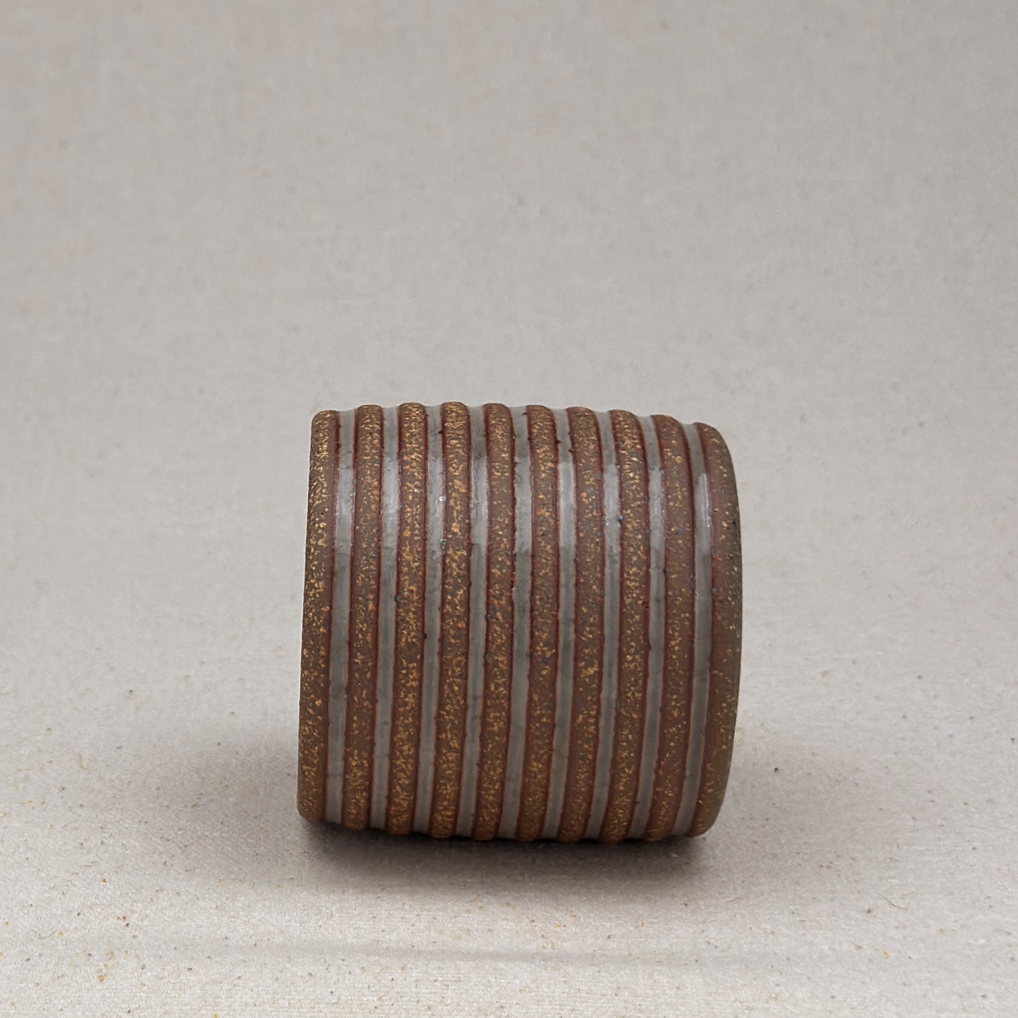 Extra Small Shino Stripe Cylinder Planter