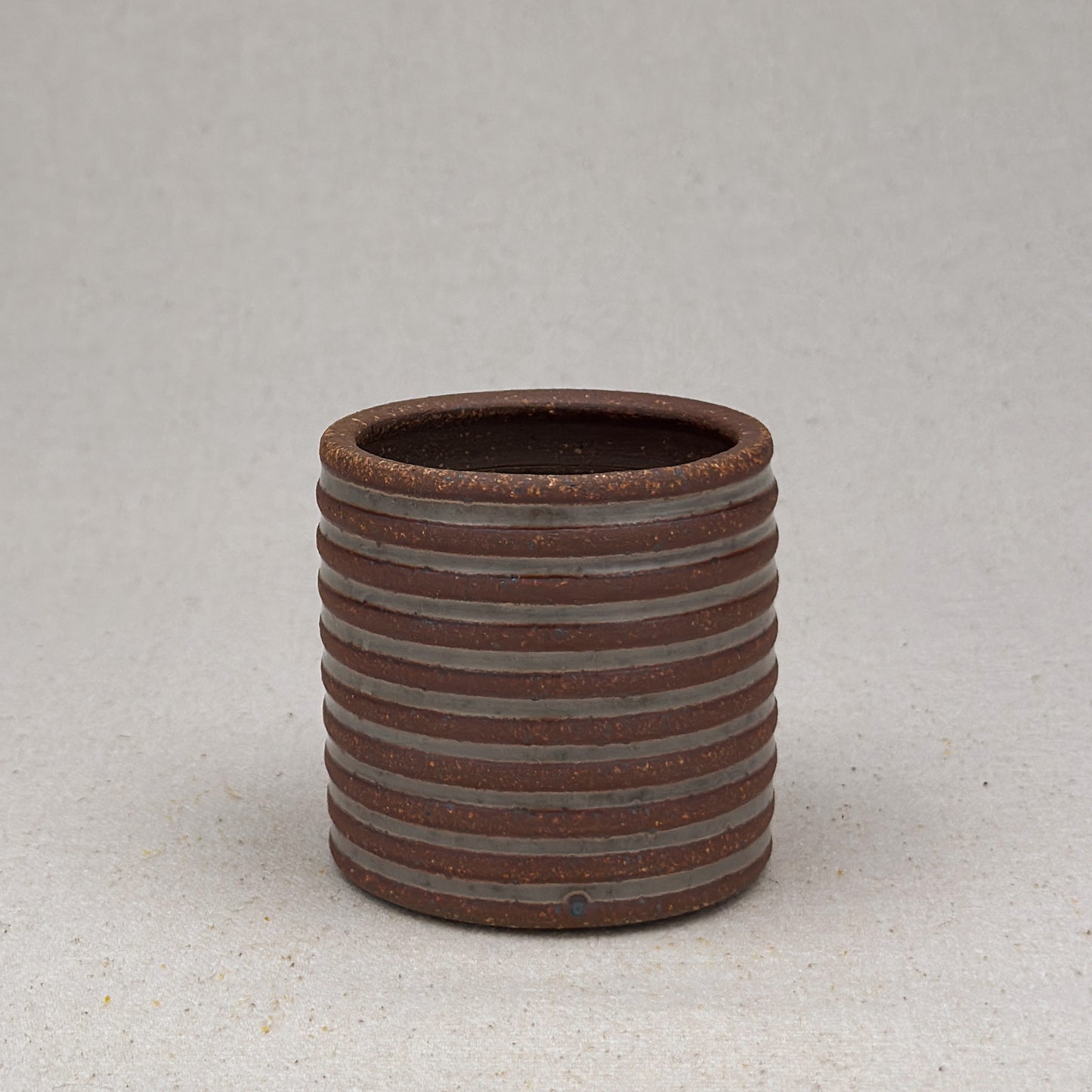 Extra Small Shino Stripe Cylinder Planter
