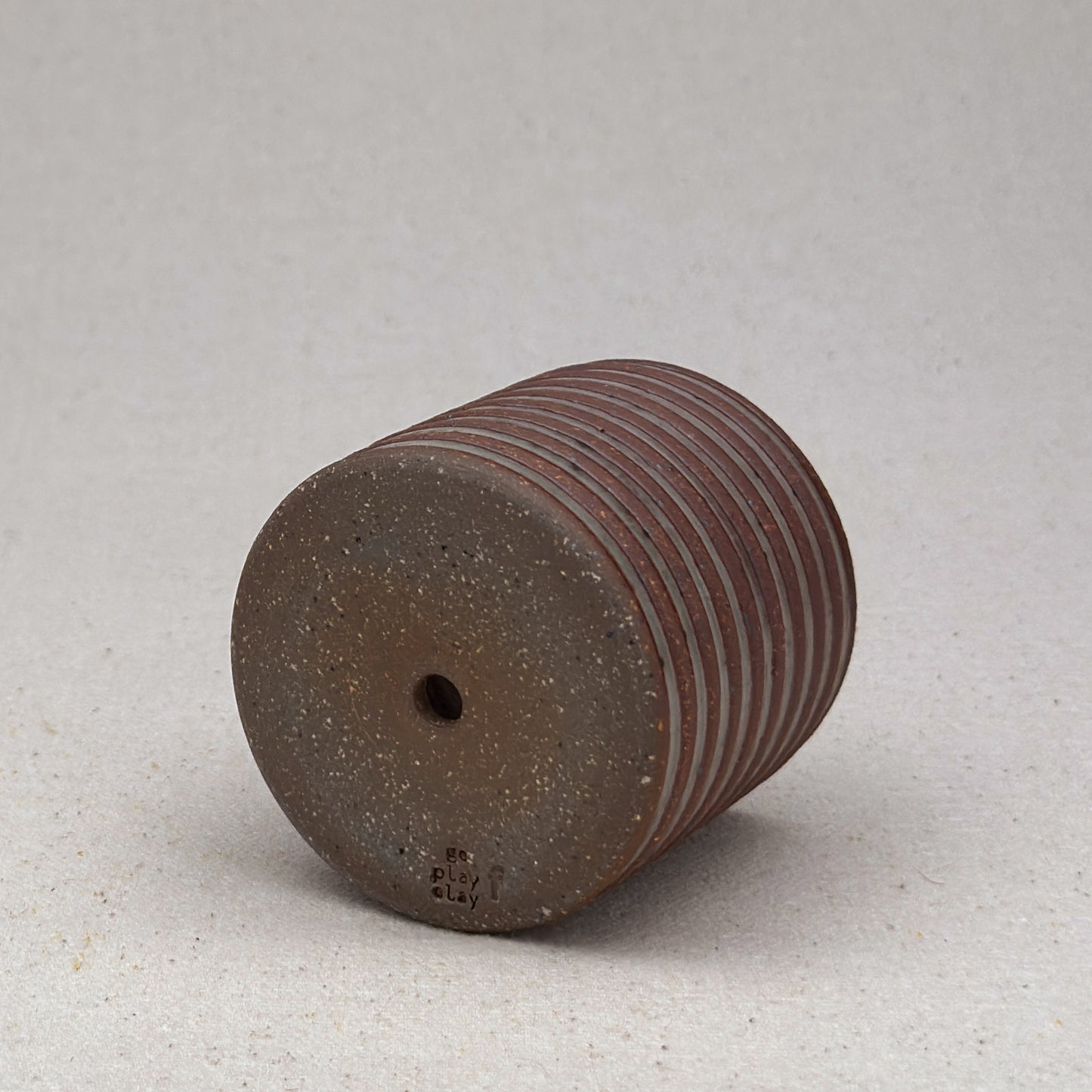 Extra Small Shino Stripe Cylinder Planter