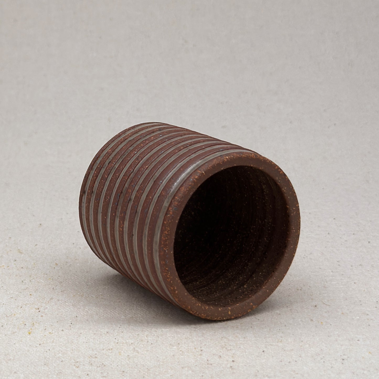 Extra Small Shino Stripe Cylinder Planter