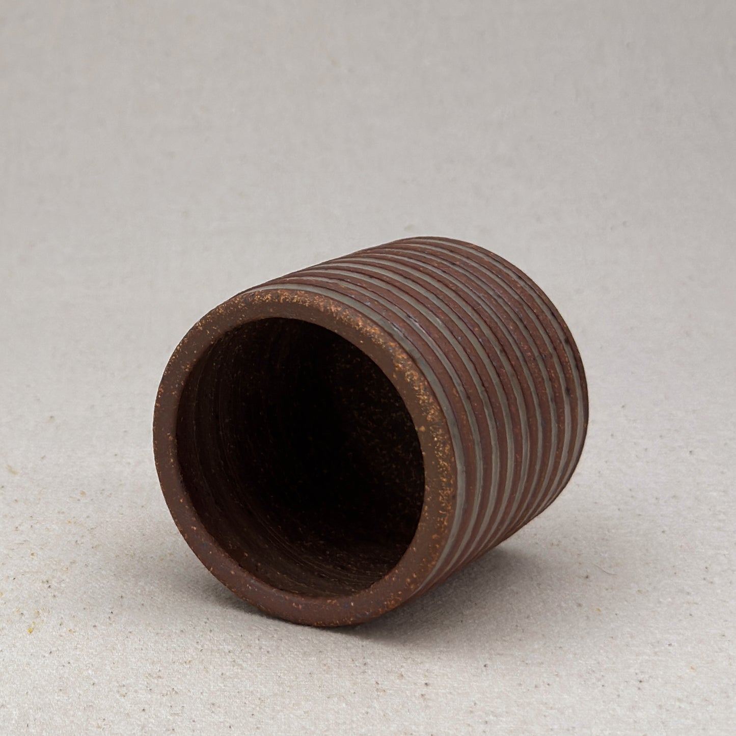 Extra Small Shino Stripe Cylinder Planter