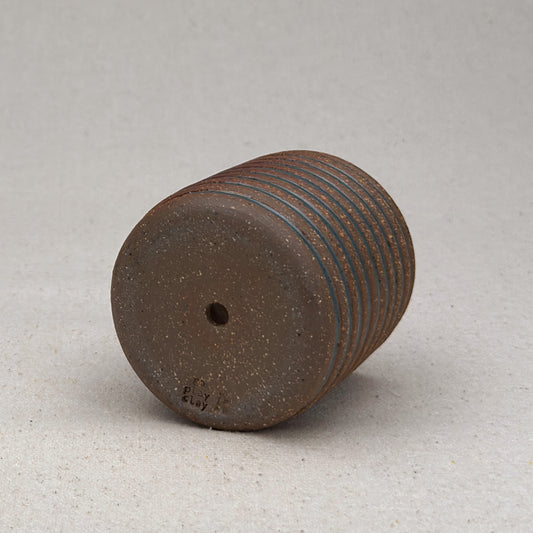 Extra Small Blue Stripe Cylinder Planter