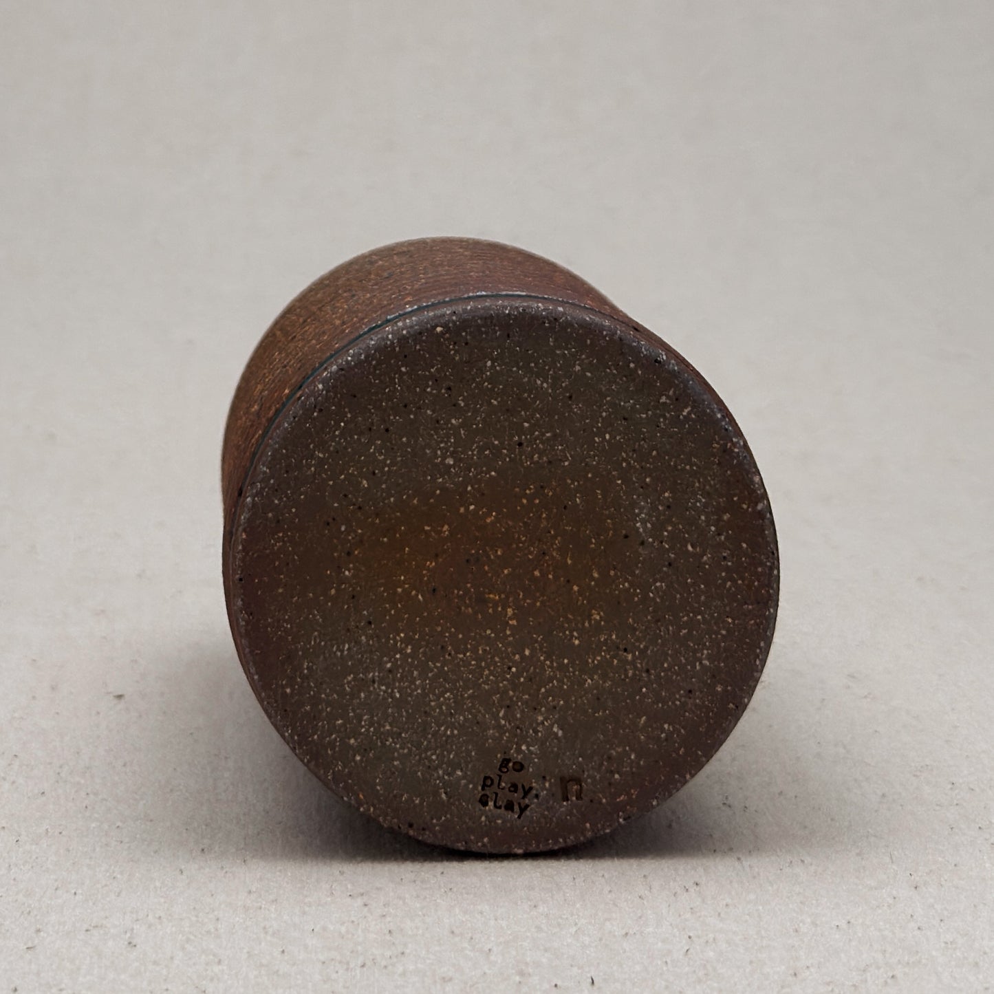 Medium Blue Stripe Round Top Vase