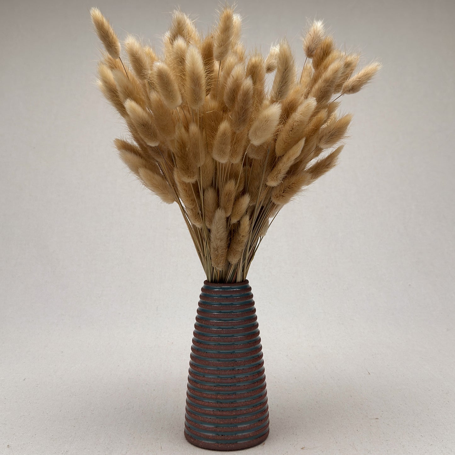 Medium Blue Stripe Conical Vase