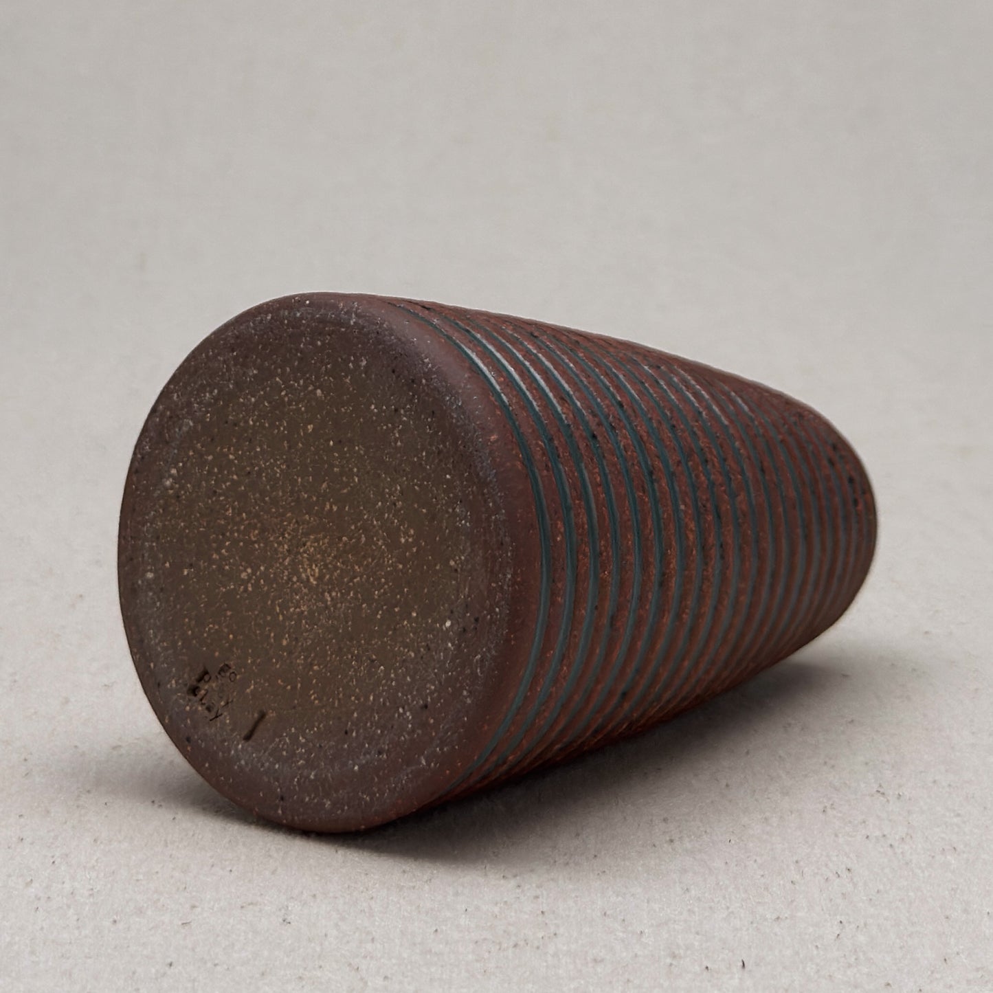 Medium Blue Stripe Conical Vase