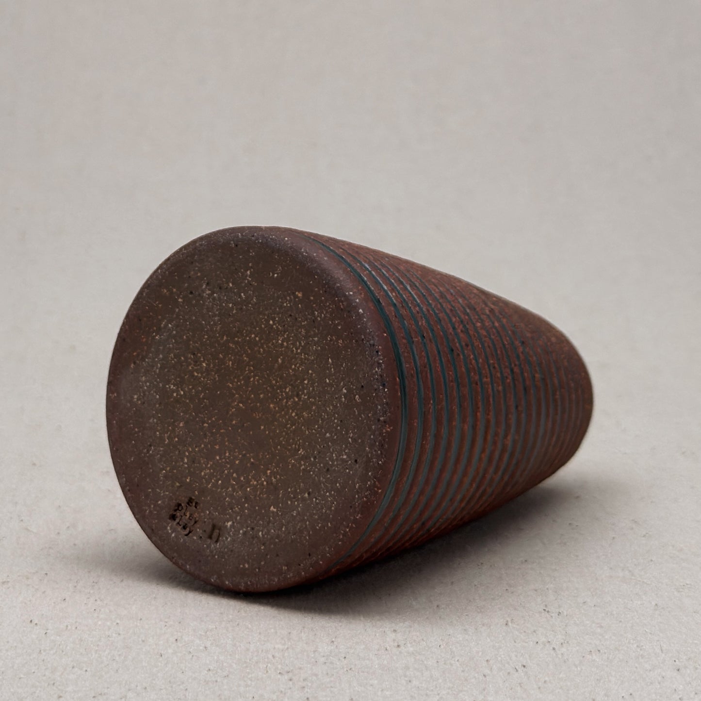 Medium Blue Stripe Conical Vase