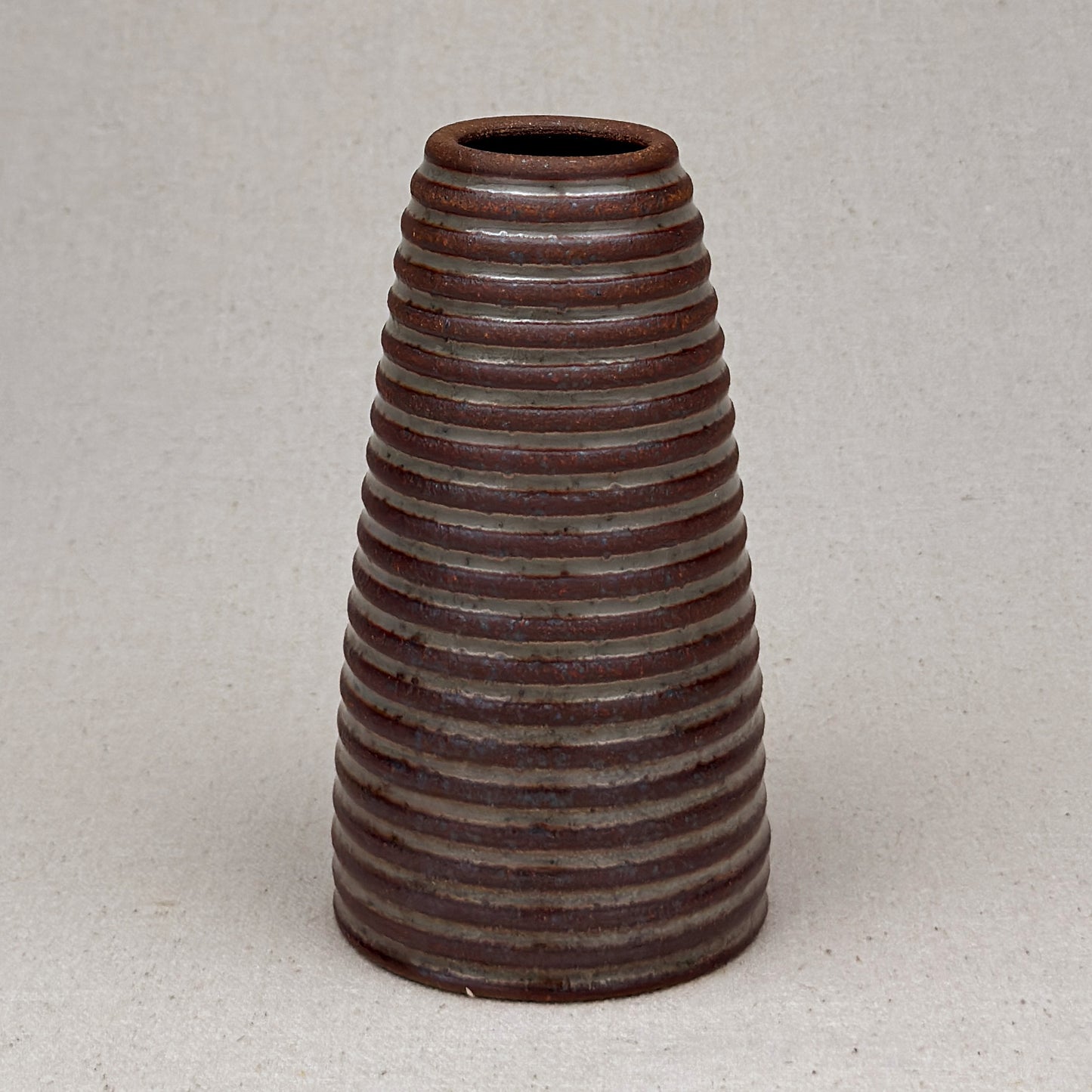 Medium Shino Stripe Conical Vase