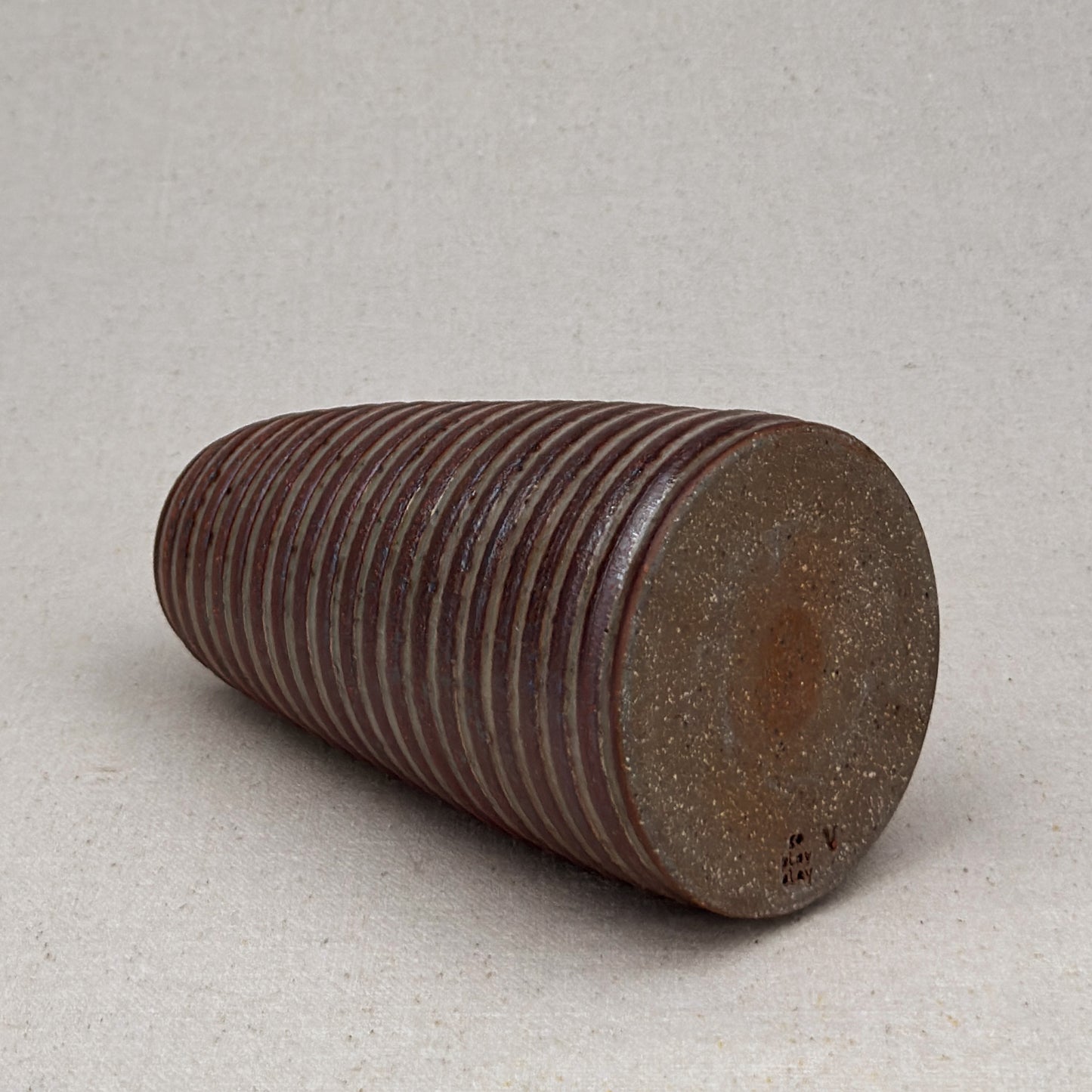 Medium Shino Stripe Conical Vase