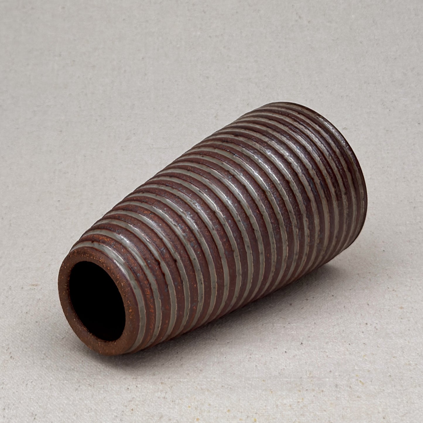 Medium Shino Stripe Conical Vase