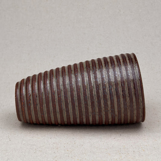 Medium Shino Stripe Conical Vase