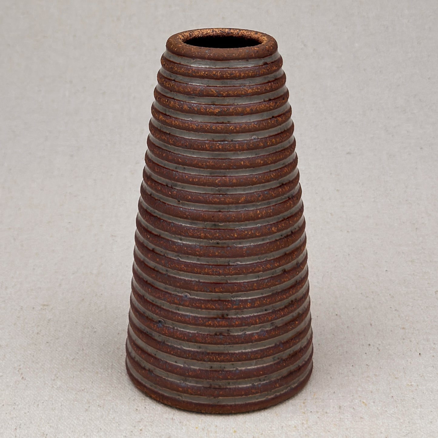 Medium Shino Stripe Conical Vase