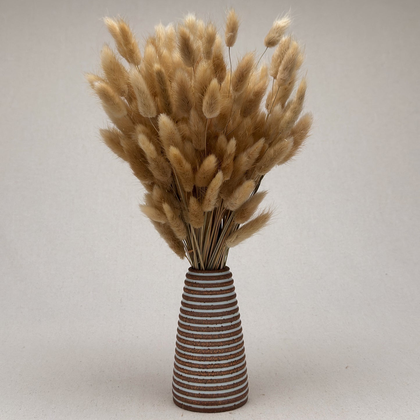 Medium White Stripe Conical Vase