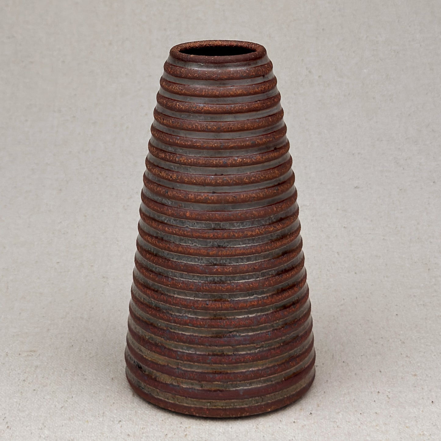 Medium Shino Stripe Conical Vase