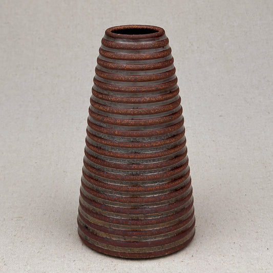 Medium Shino Stripe Conical Vase