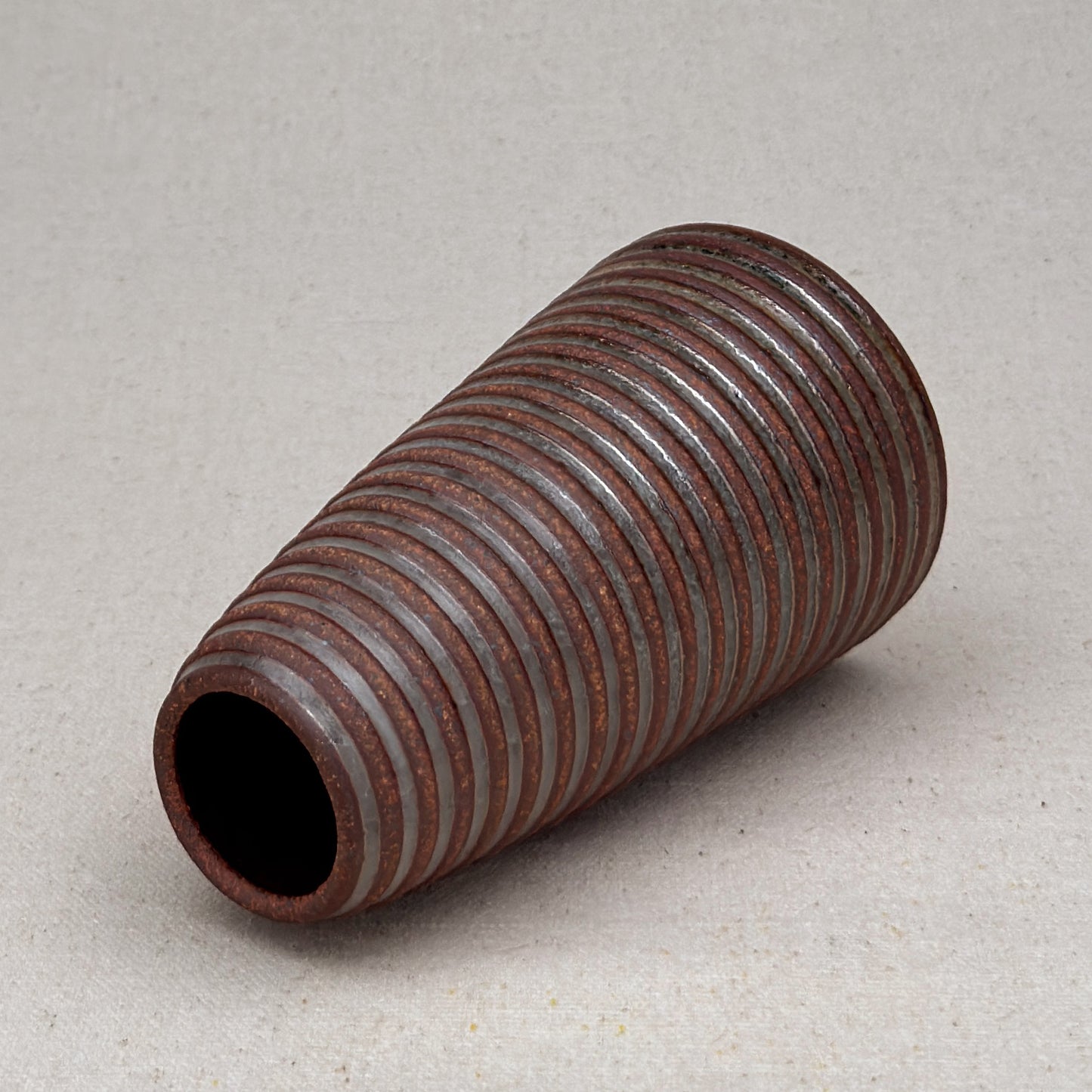 Medium Shino Stripe Conical Vase