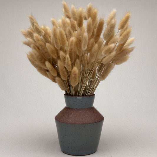 Medium Speckled Blue Angular Vase