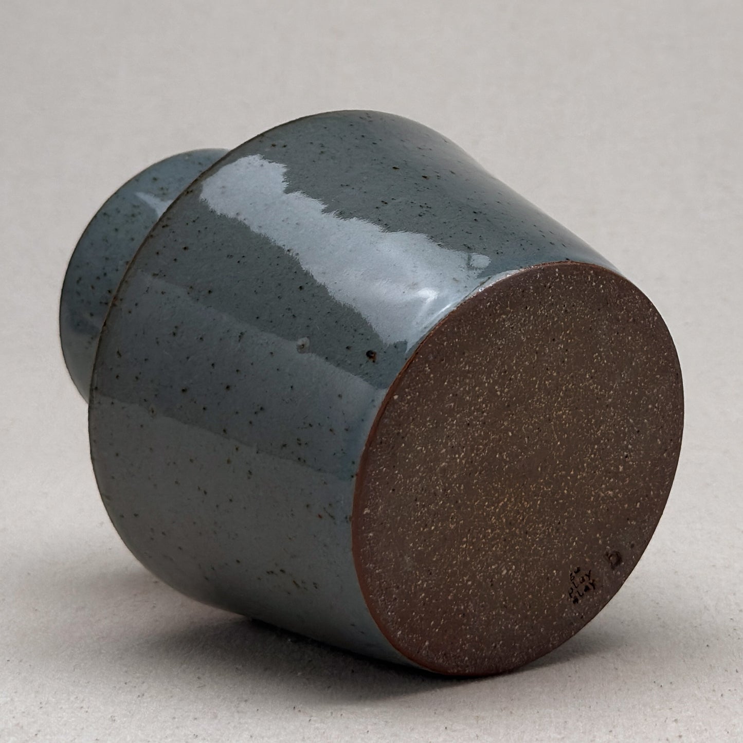 Medium Speckled Blue Angular Vase