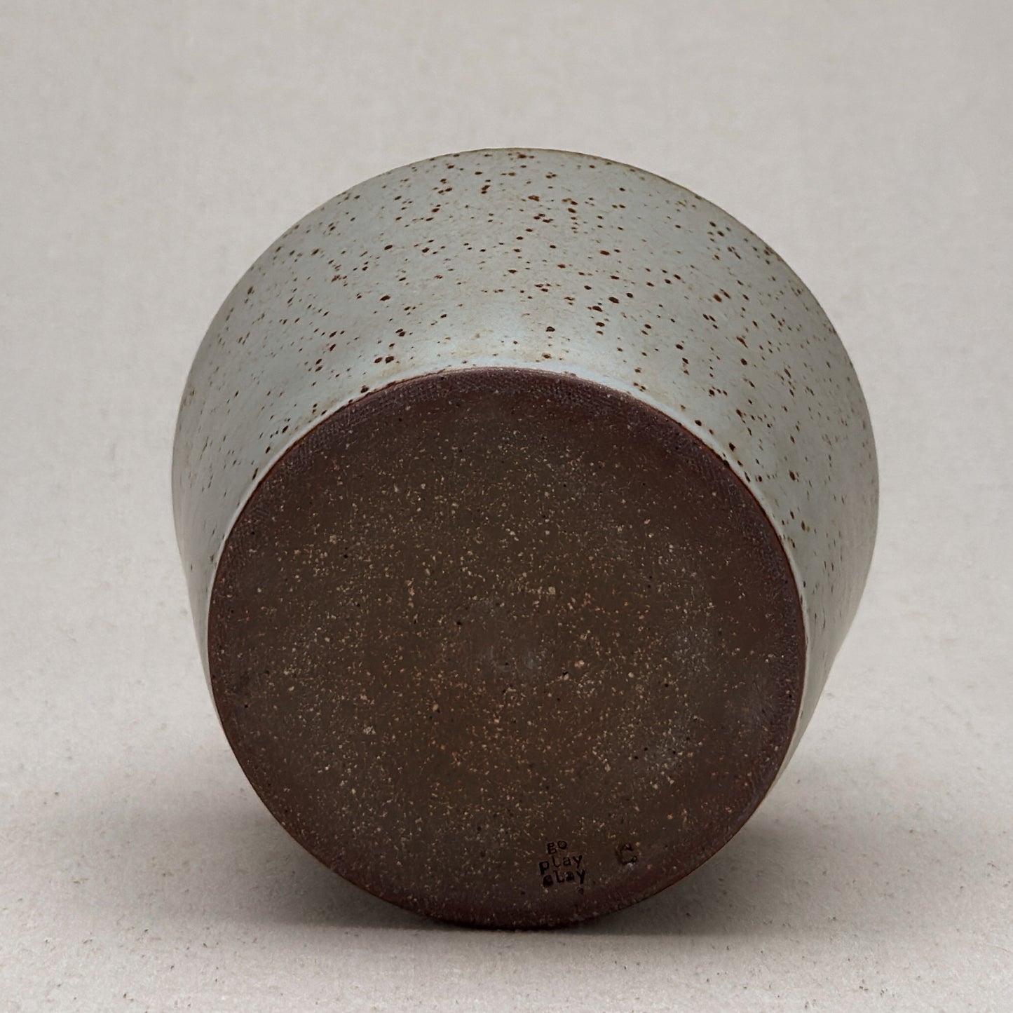 Medium Speckled White Angular Vase
