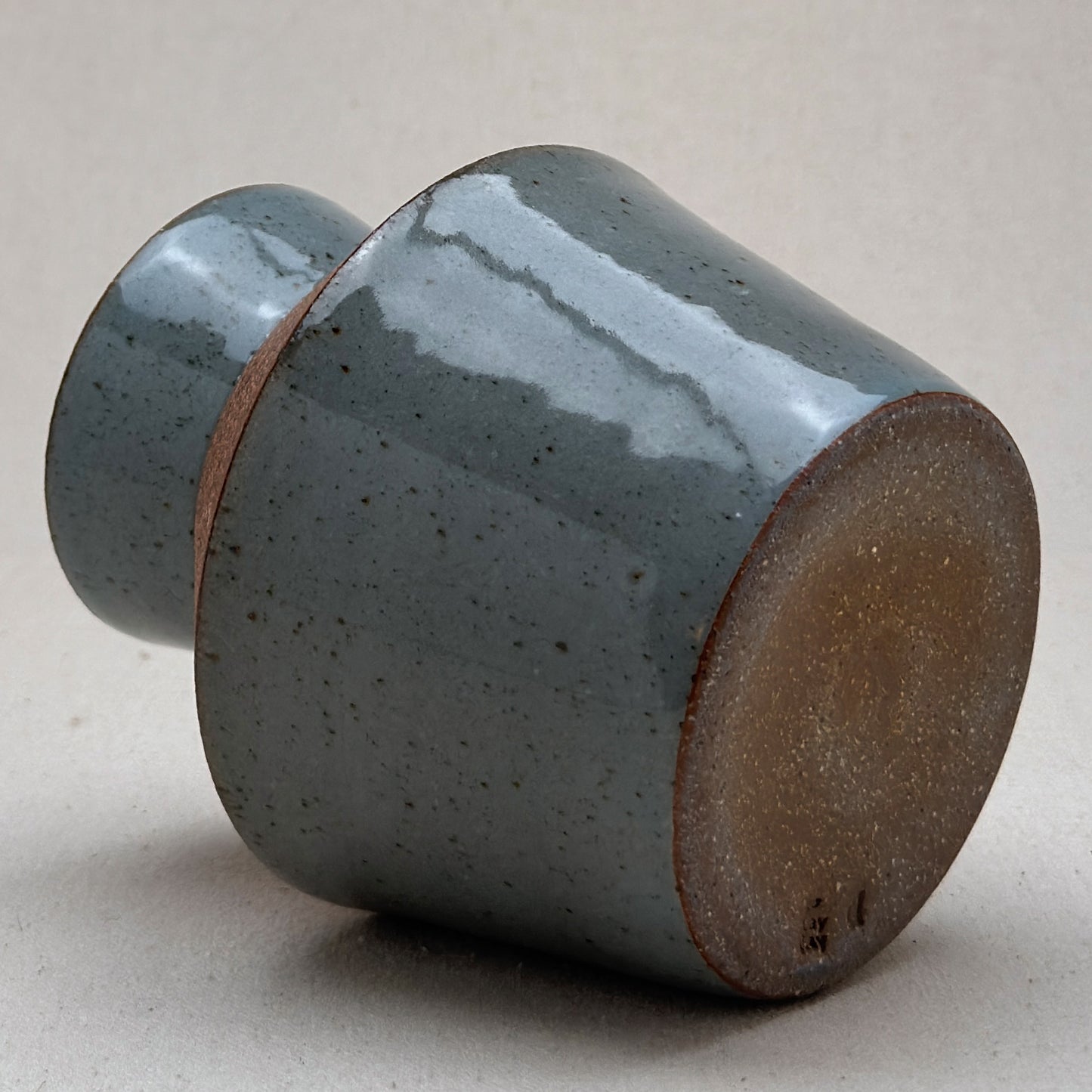 Medium Speckled Blue Angular Vase