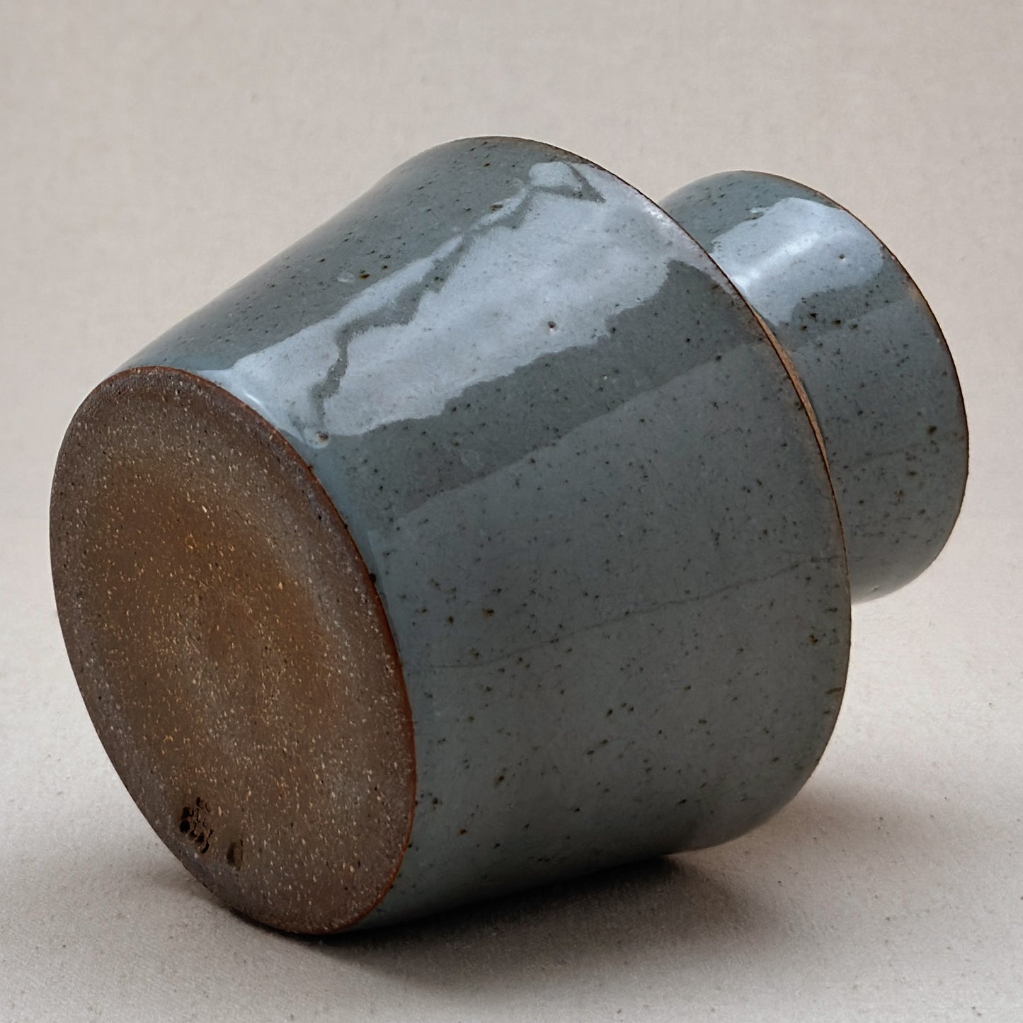 Medium Speckled Blue Angular Vase