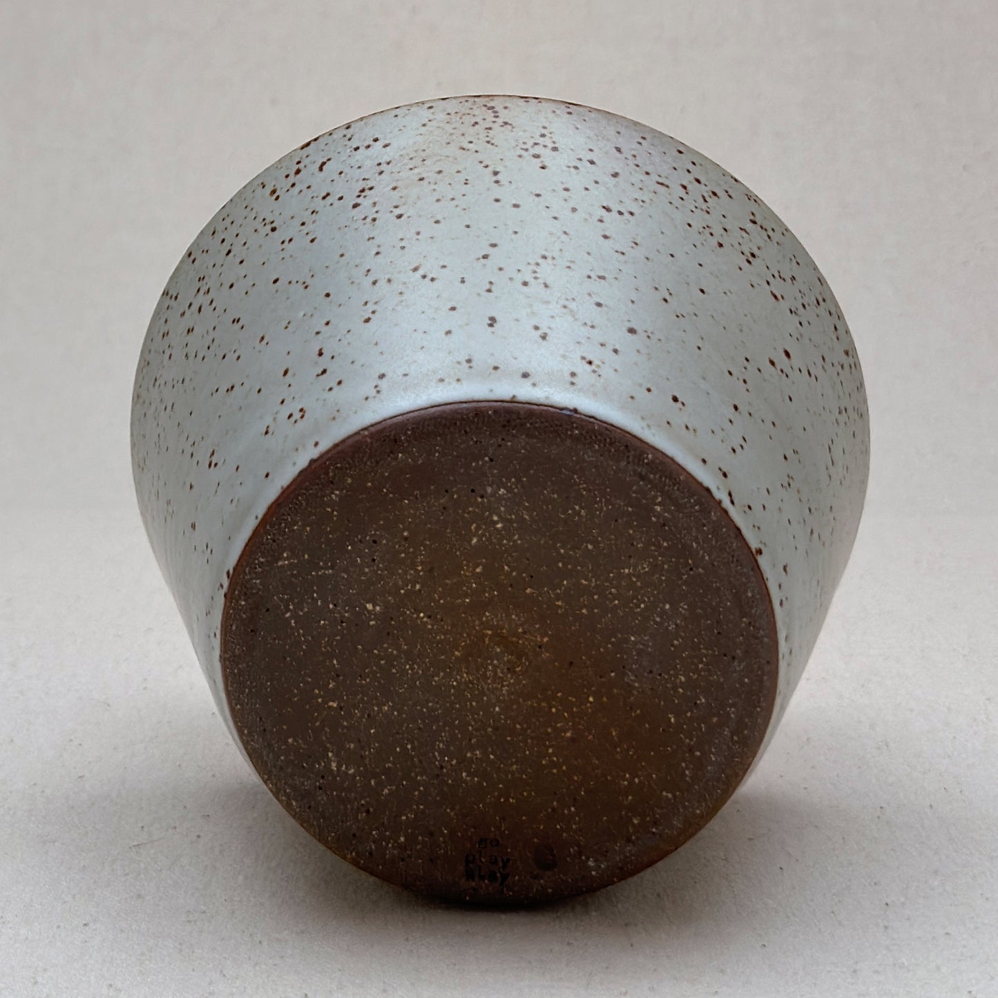 Medium Speckled White Angular Vase