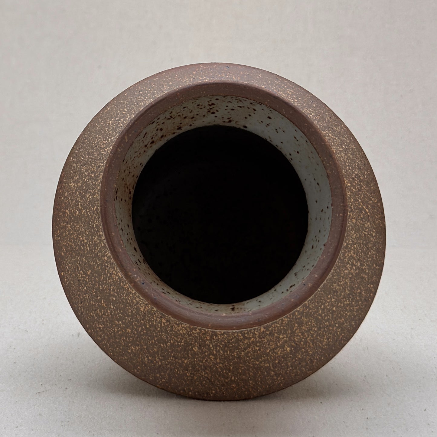 Medium Speckled White Angular Vase
