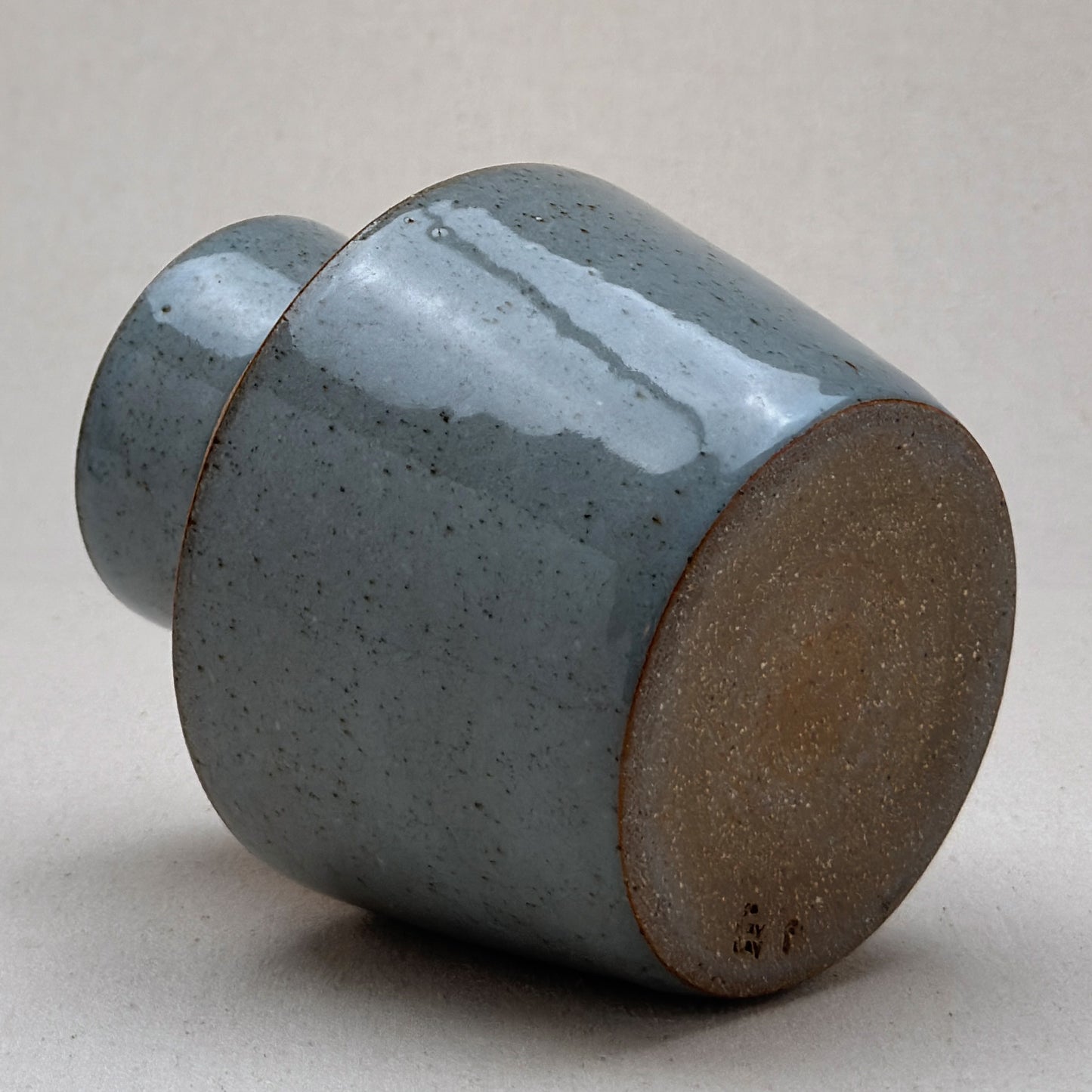 Medium Speckled Blue Angular Vase