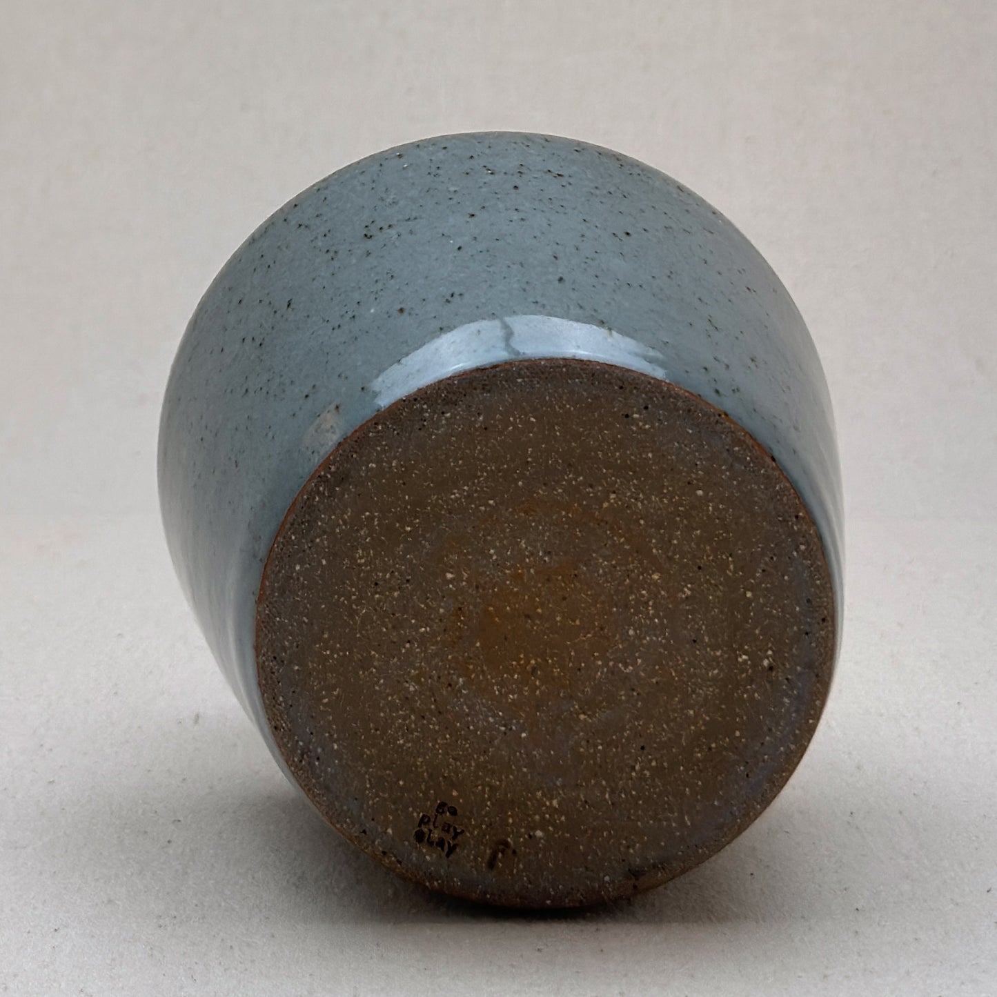 Medium Speckled Blue Angular Vase