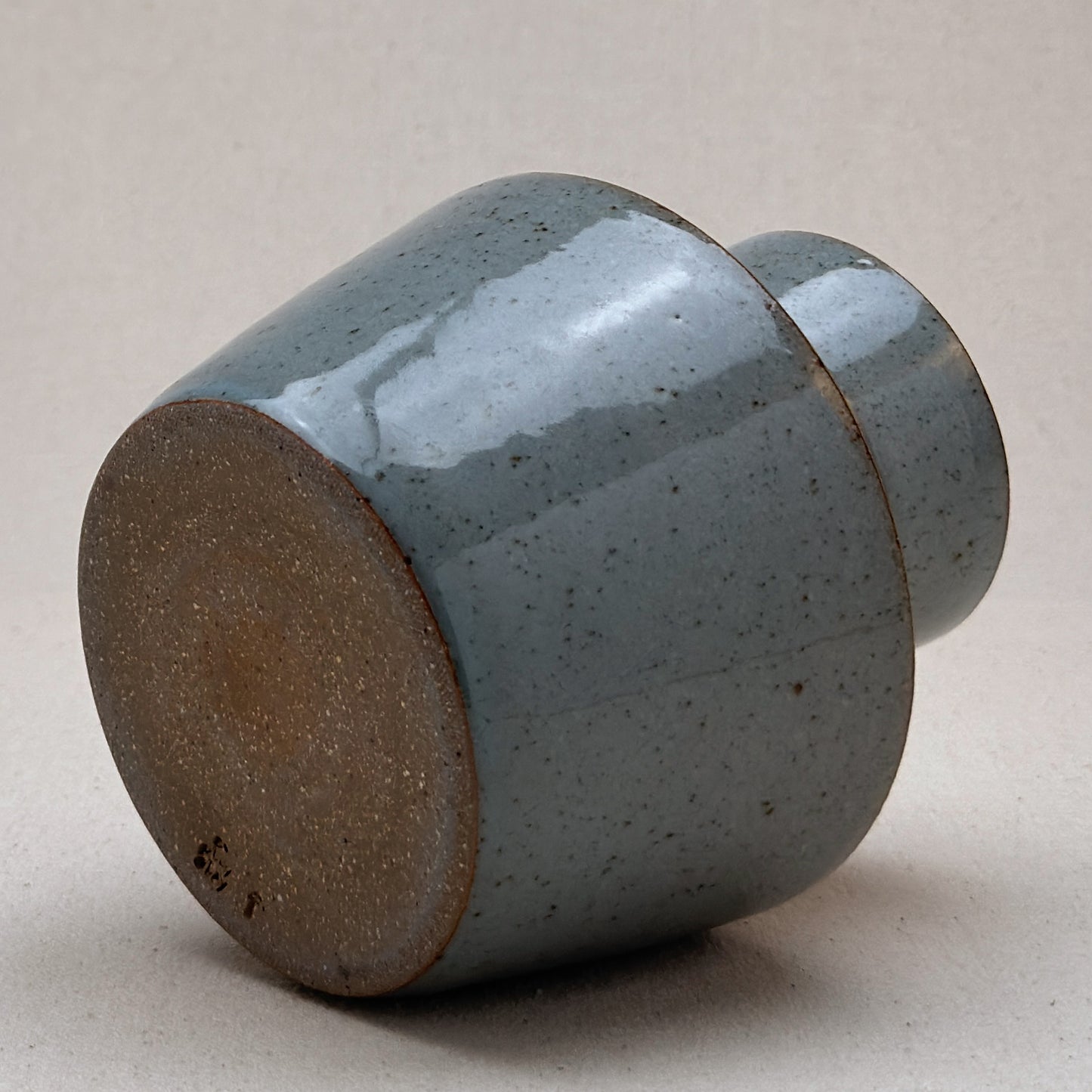 Medium Speckled Blue Angular Vase