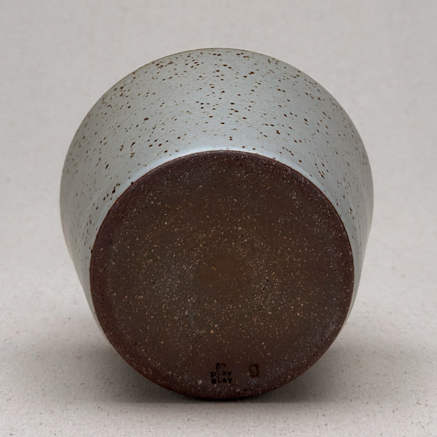 Medium Speckled White Angular Vase