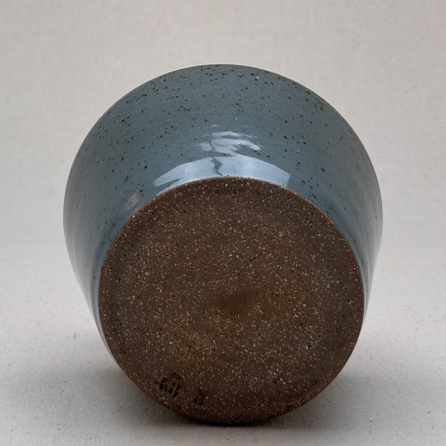 Medium Speckled Blue Angular Vase