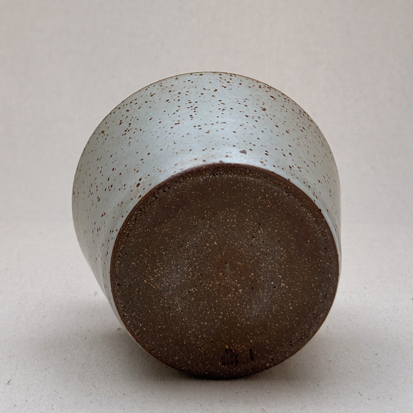 Medium Speckled White Angular Vase