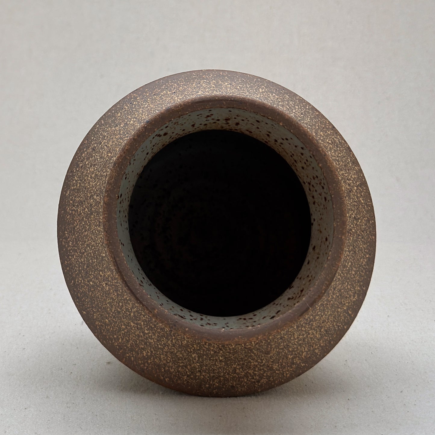 Medium Speckled White Angular Vase