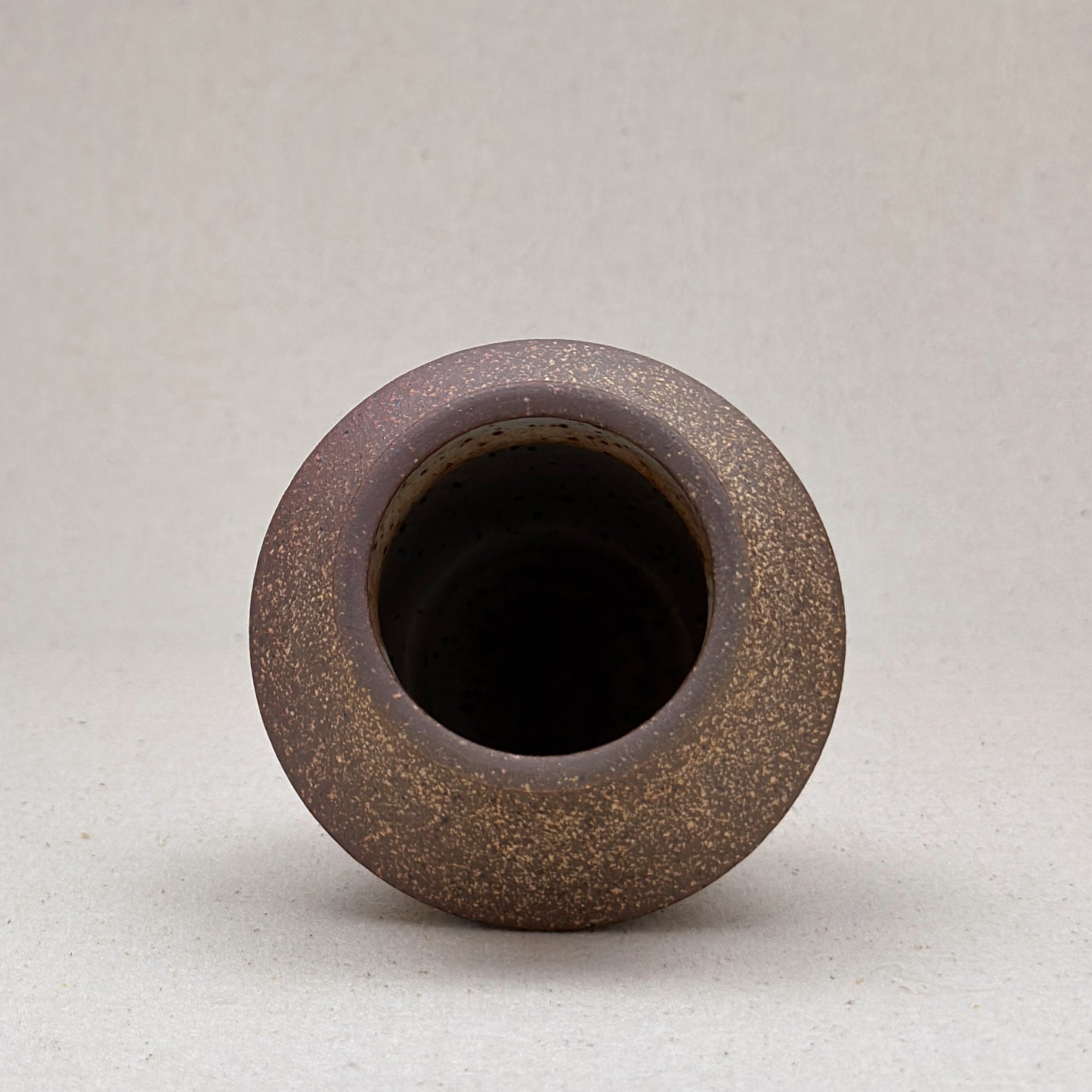 Small Speckled White Angular Vase