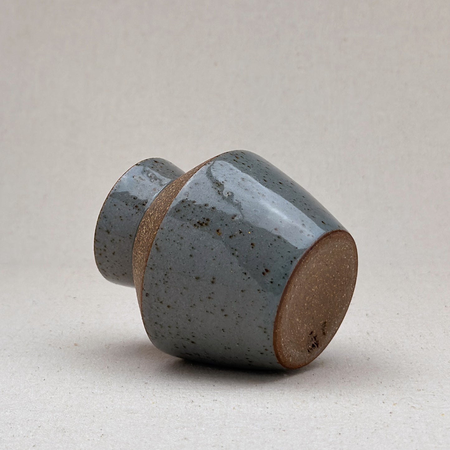 Small Speckled Blue Angular Vase