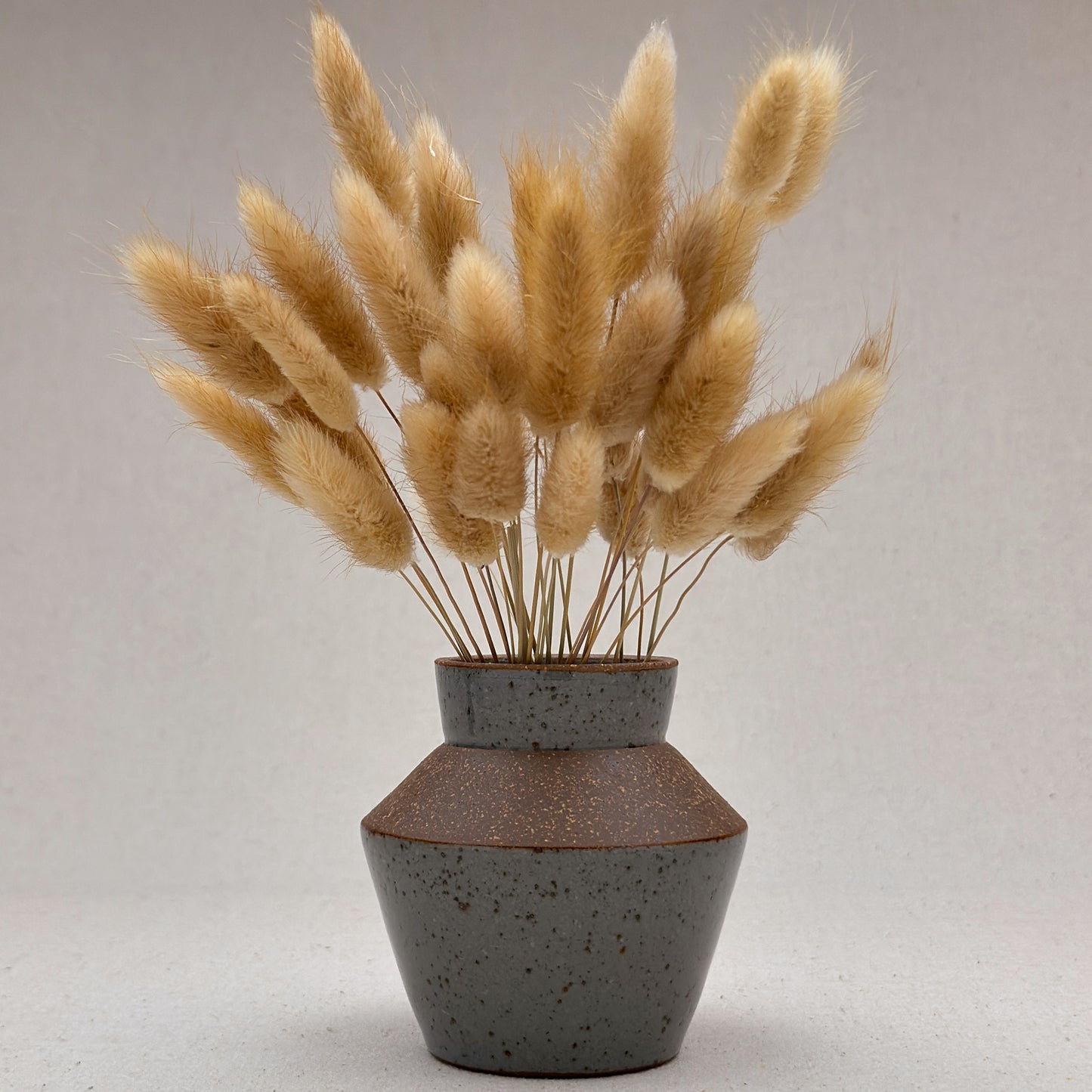 Small Speckled Blue Angular Vase