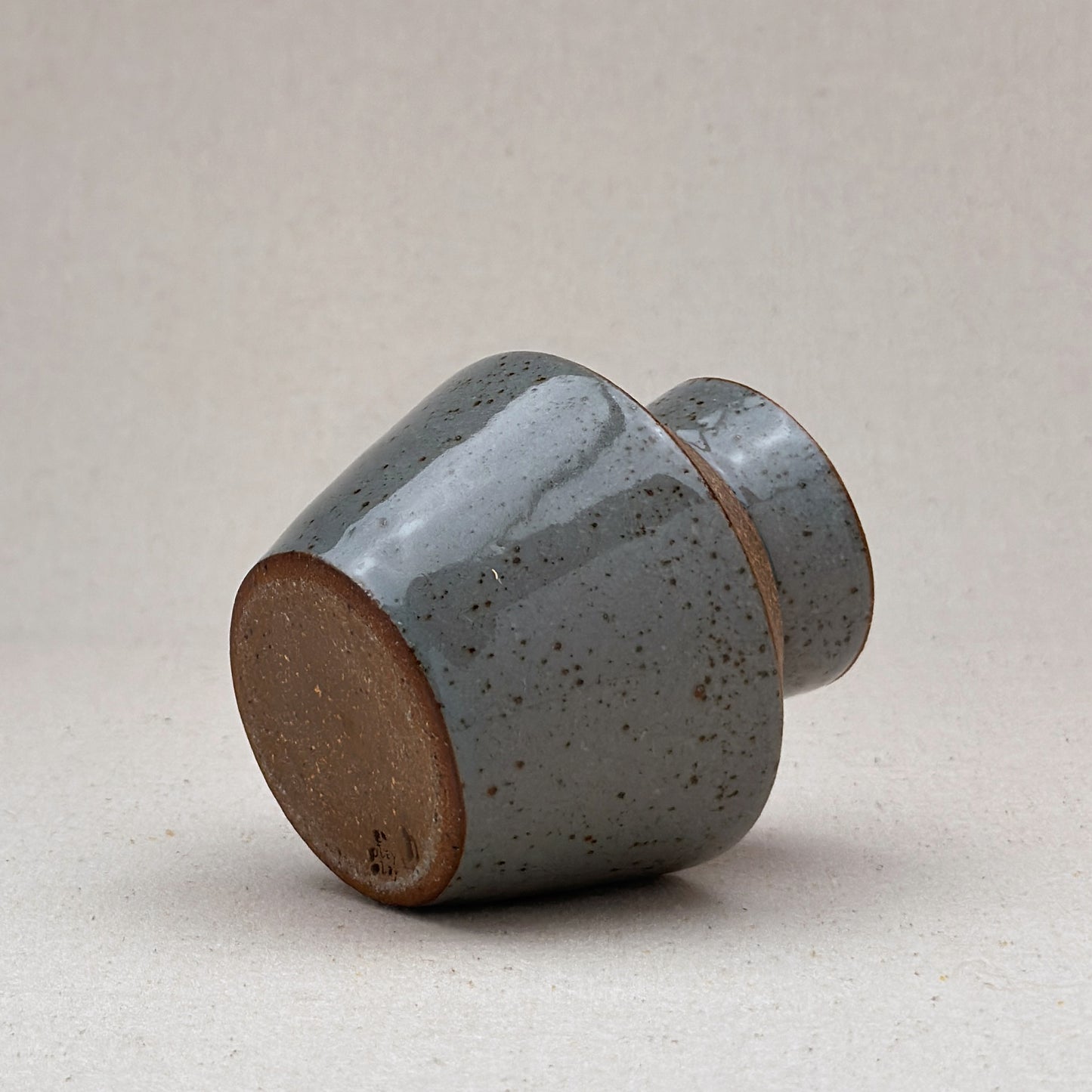 Small Speckled Blue Angular Vase